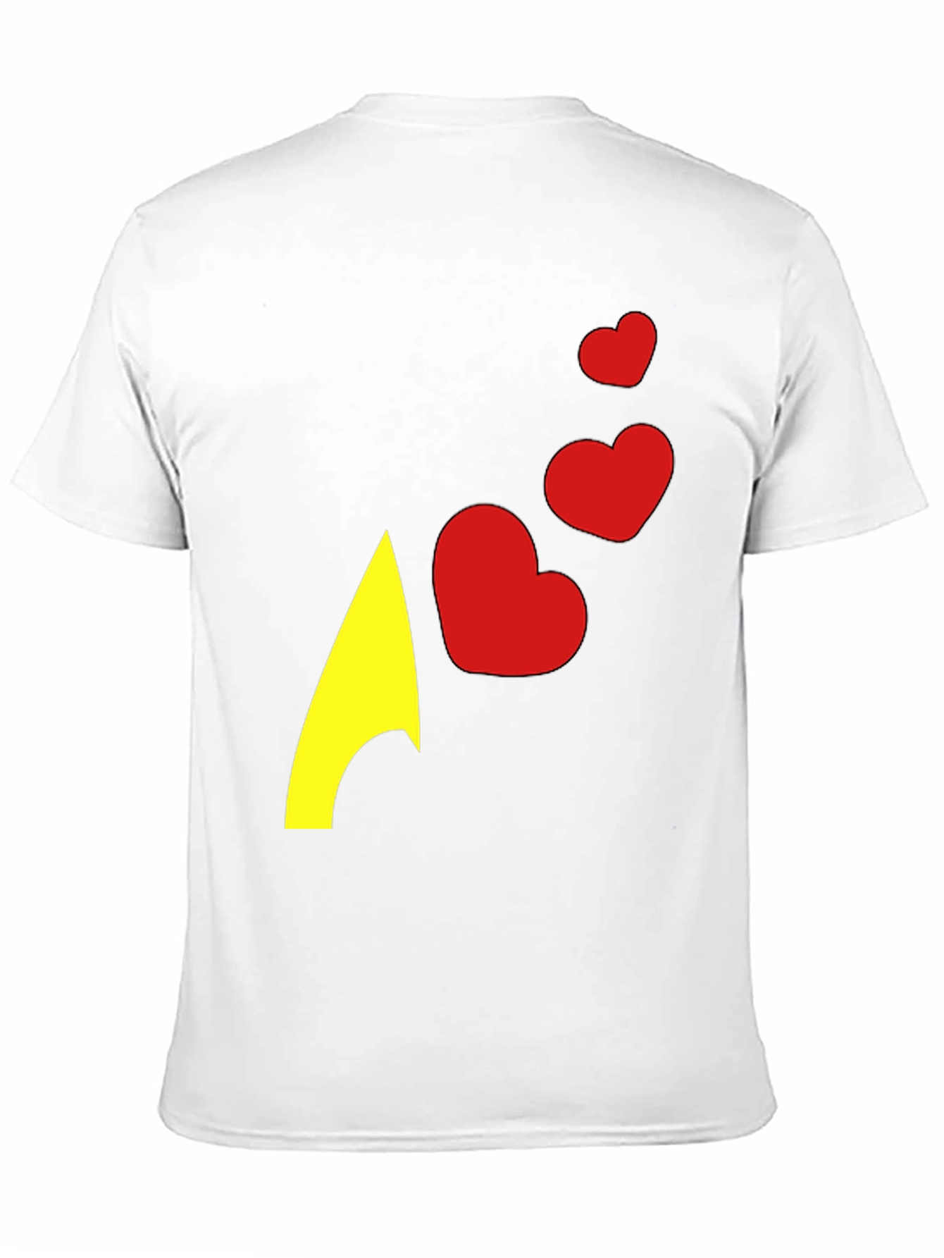 Heart Arrow Graphic Tee - Black Casual Shirt