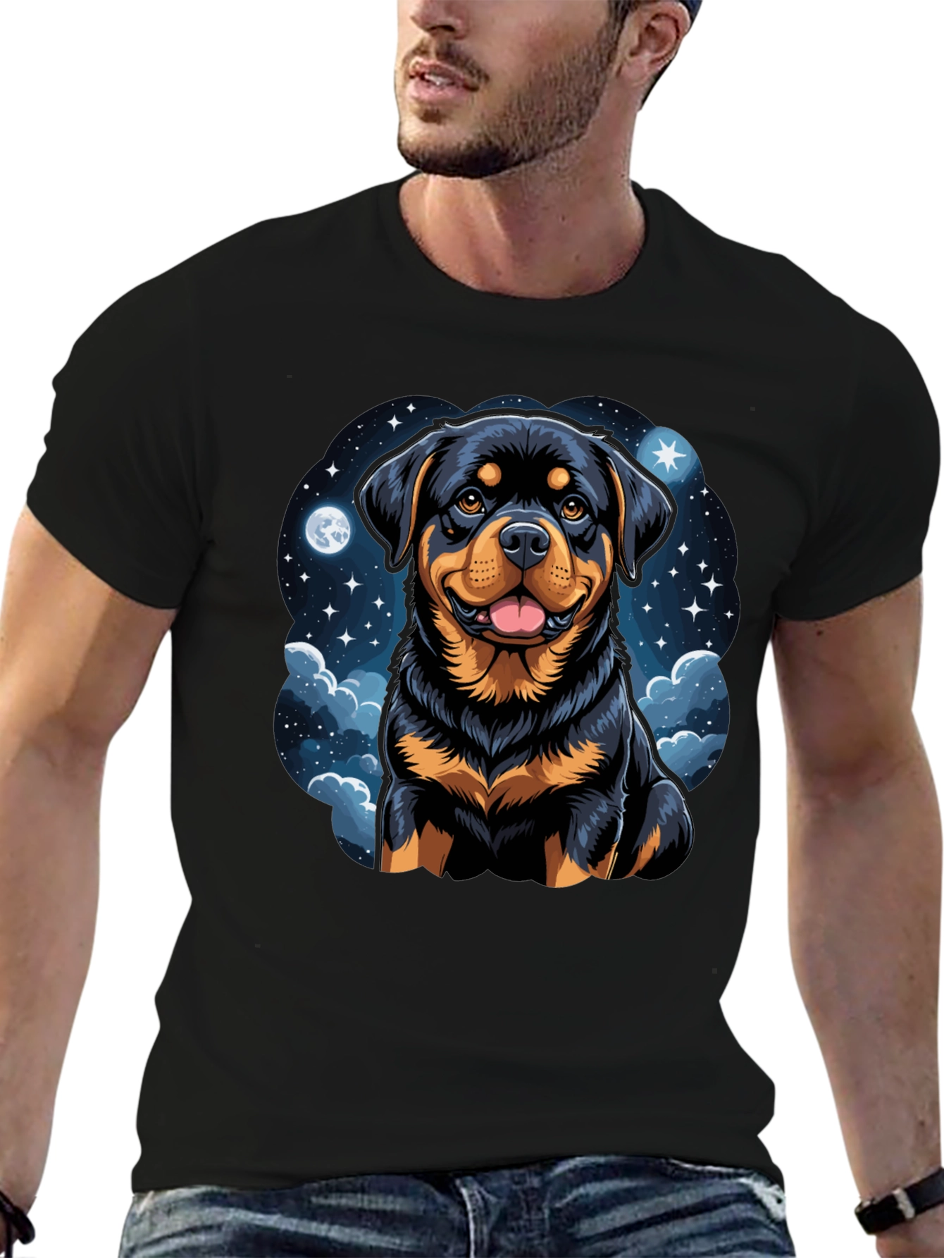 Rottweiler Dog Lover Black T-Shirt