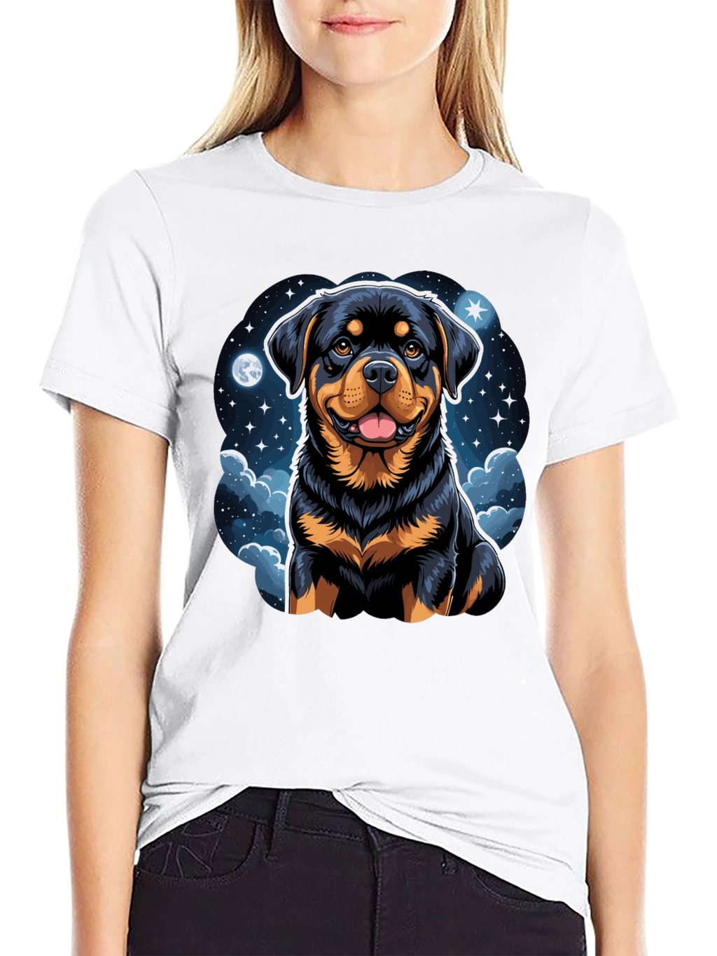 Rottweiler Dog Lover Black T-Shirt