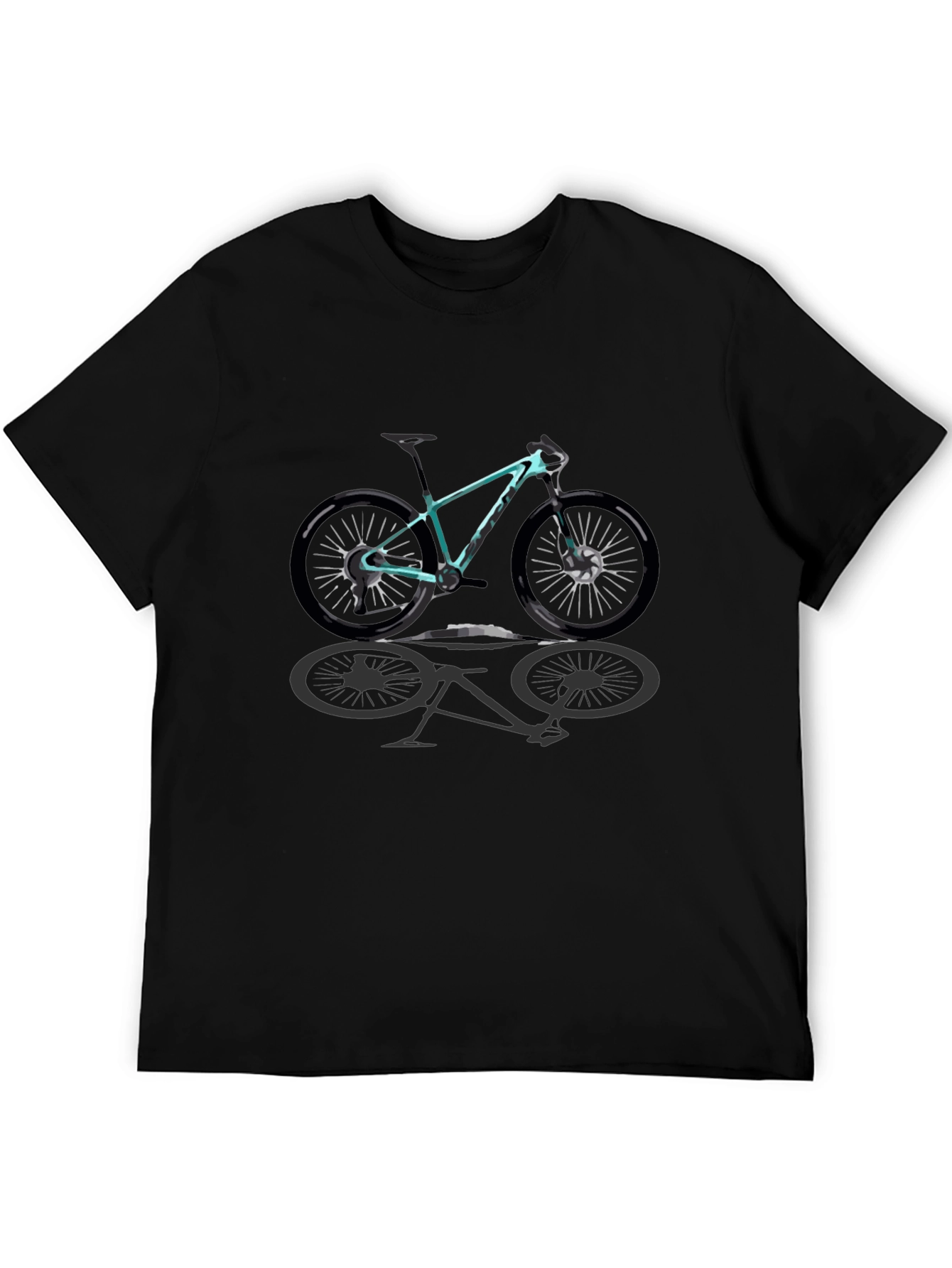 Mountain Bike Graphic T-Shirt - Casual Style