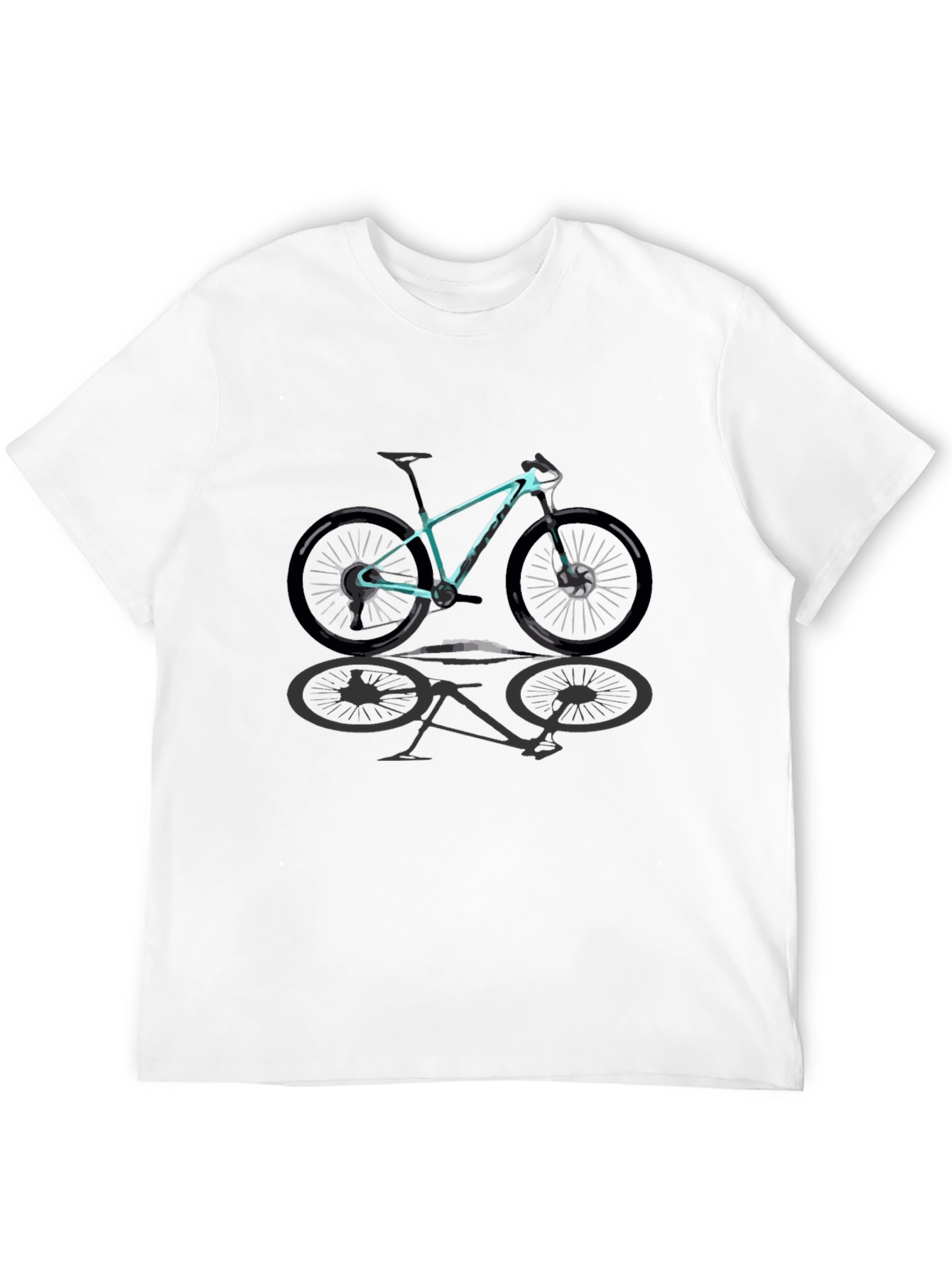 Mountain Bike Graphic T-Shirt - Casual Style