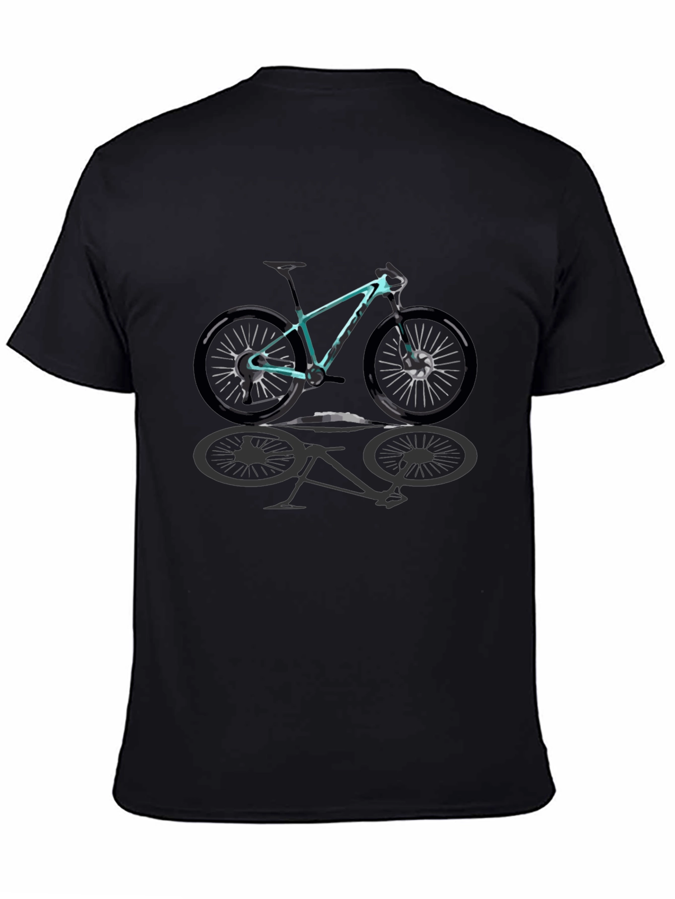 Mountain Bike Graphic T-Shirt - Casual Style