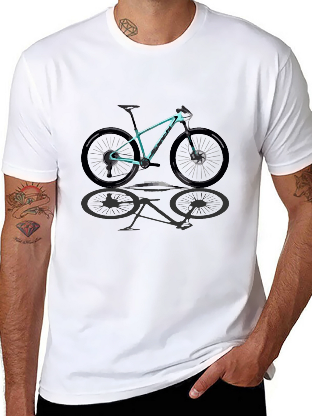 Mountain Bike Graphic T-Shirt - Casual Style