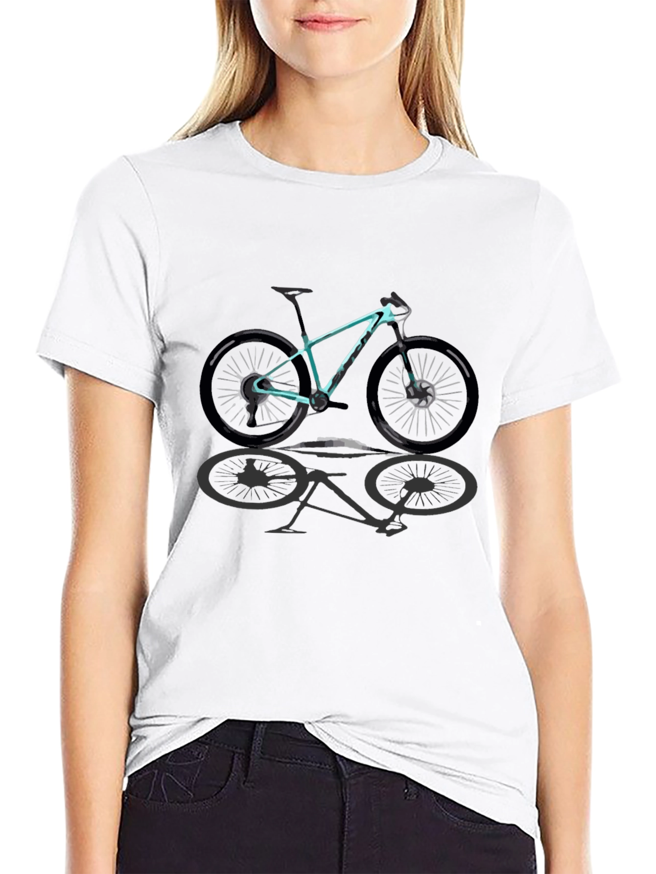 Mountain Bike Graphic T-Shirt - Casual Style