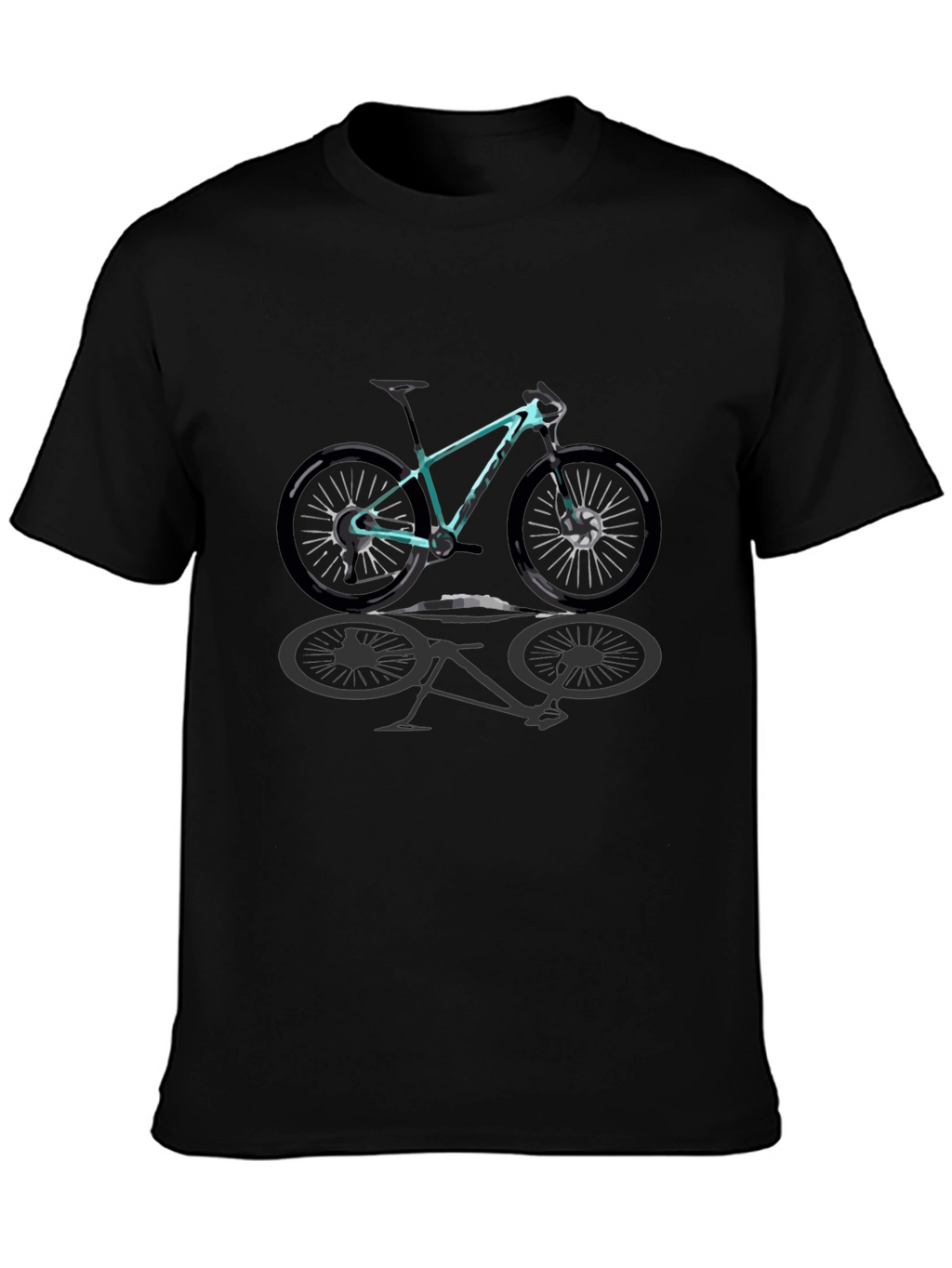 Mountain Bike Graphic T-Shirt - Casual Style