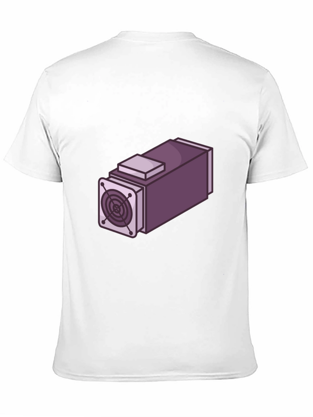 Geeky Purple Mining Rig Graphic T-Shirt