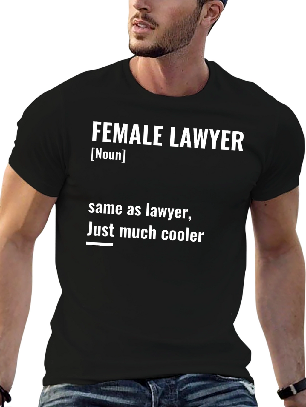 Female Lawyer Definition Black T-Shirt