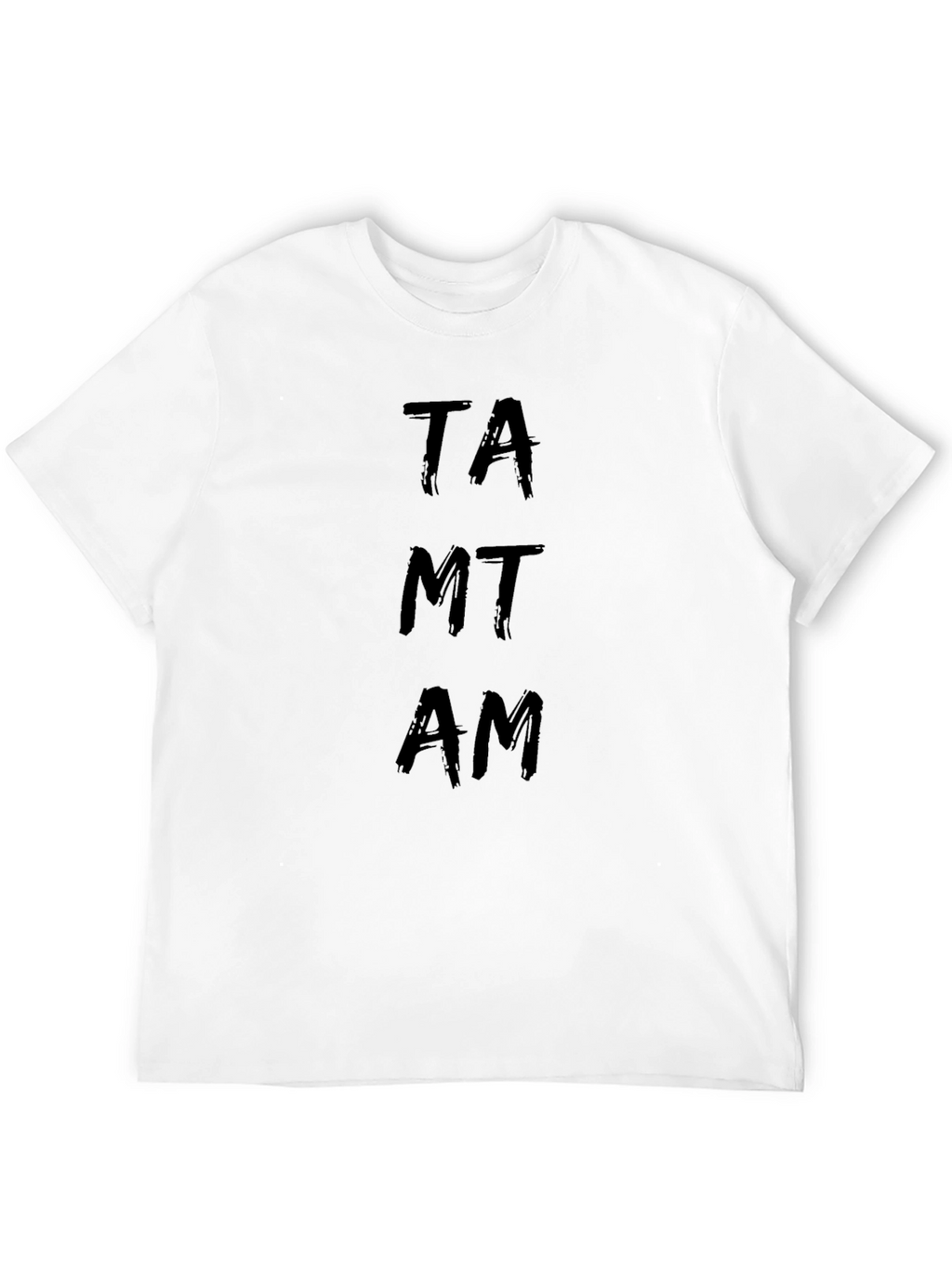 TAMTAM Black Graphic Tee - Unique Style