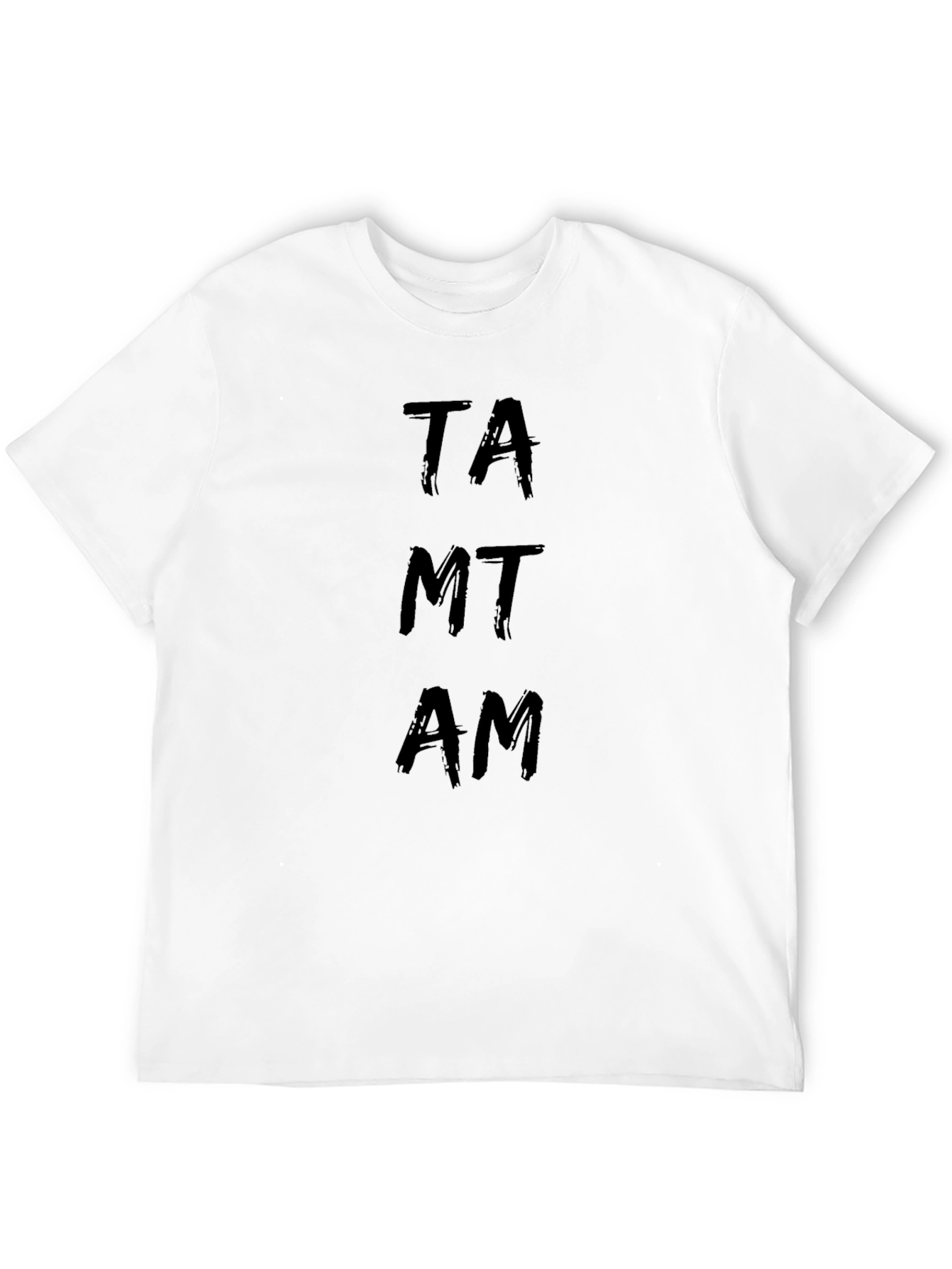 TAMTAM Black Graphic Tee - Unique Style