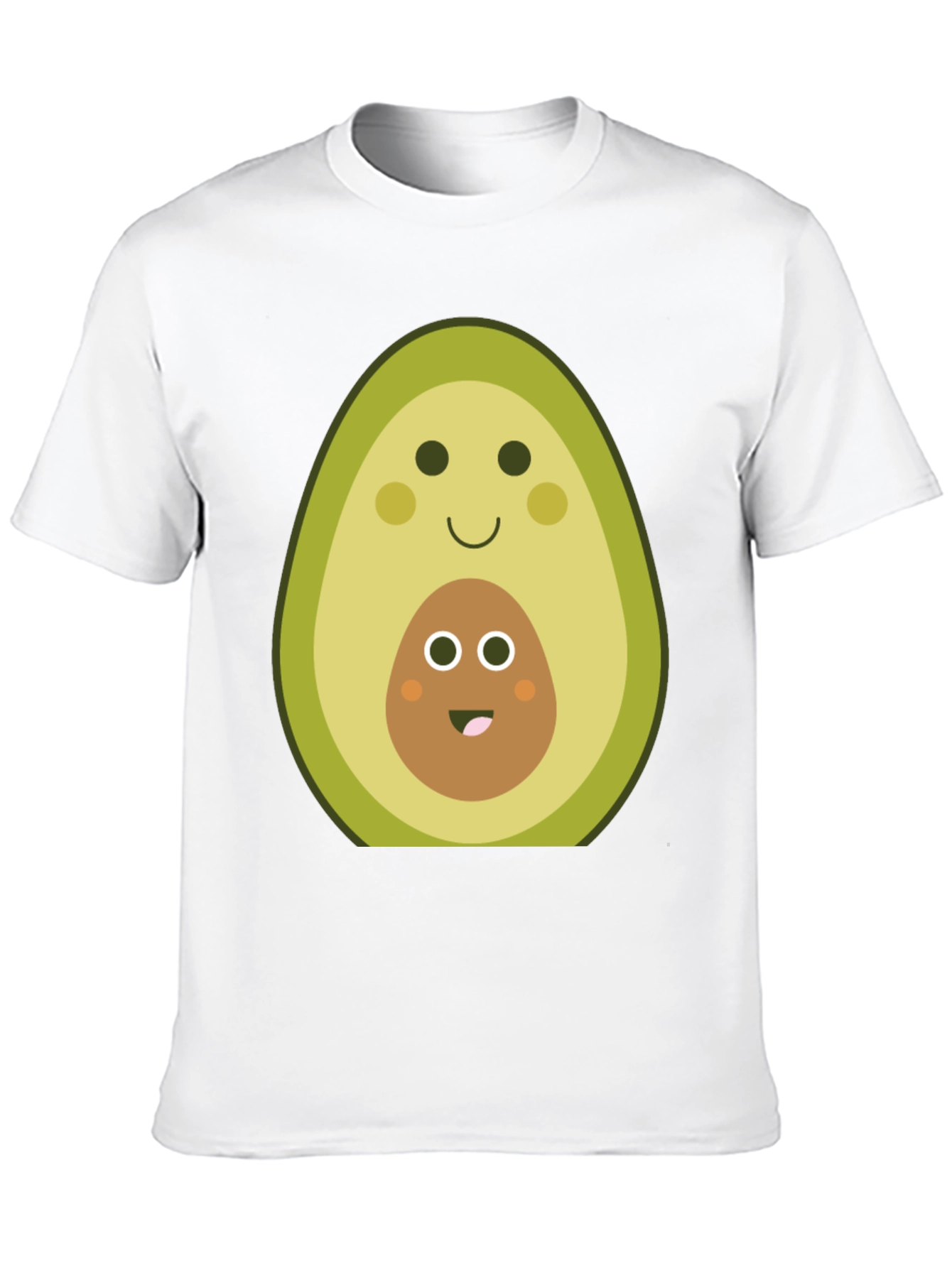 Cute Avocado Mama & Baby Black T-Shirt
