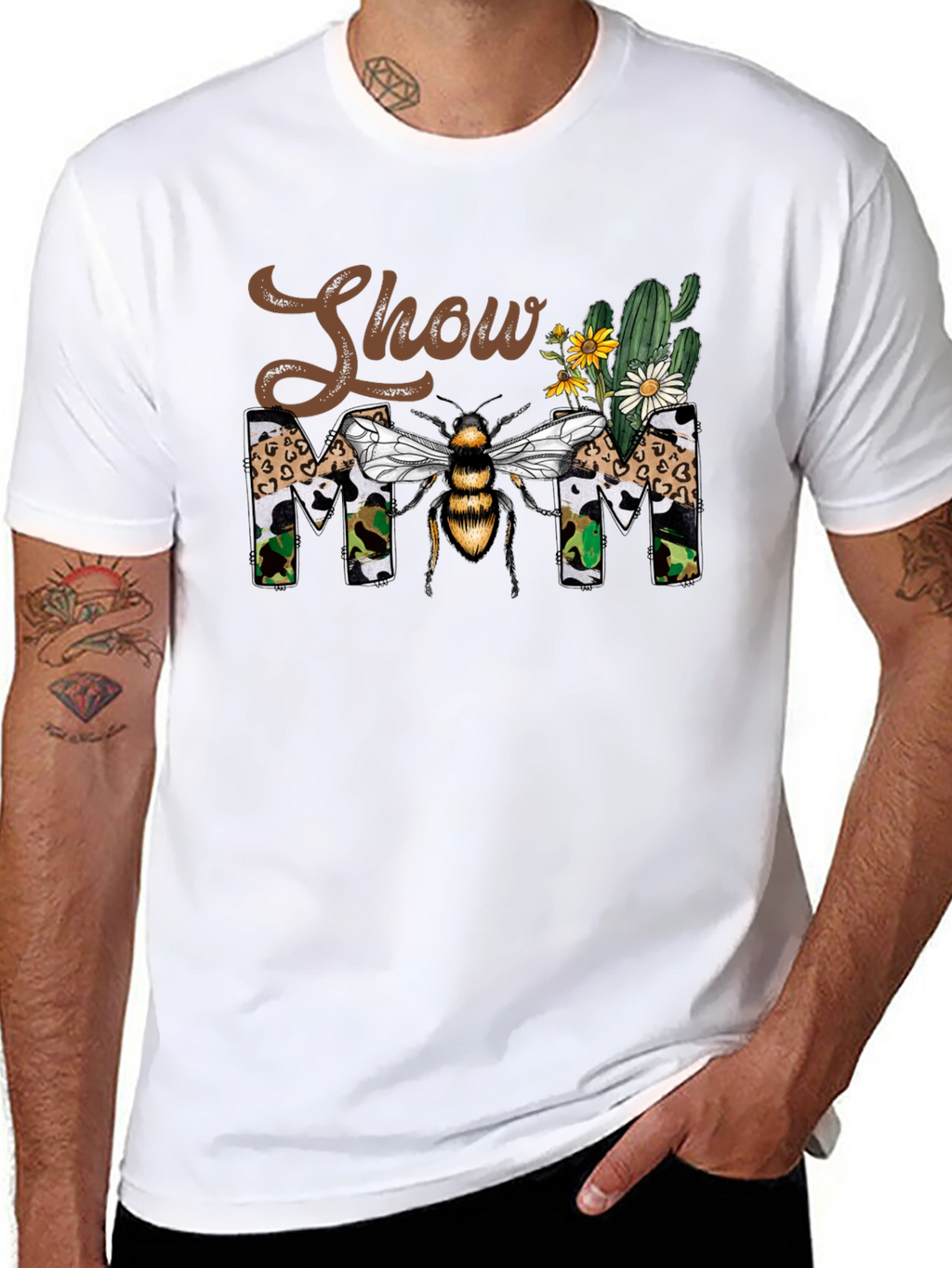 Show Mom Bee Graphic T-Shirt