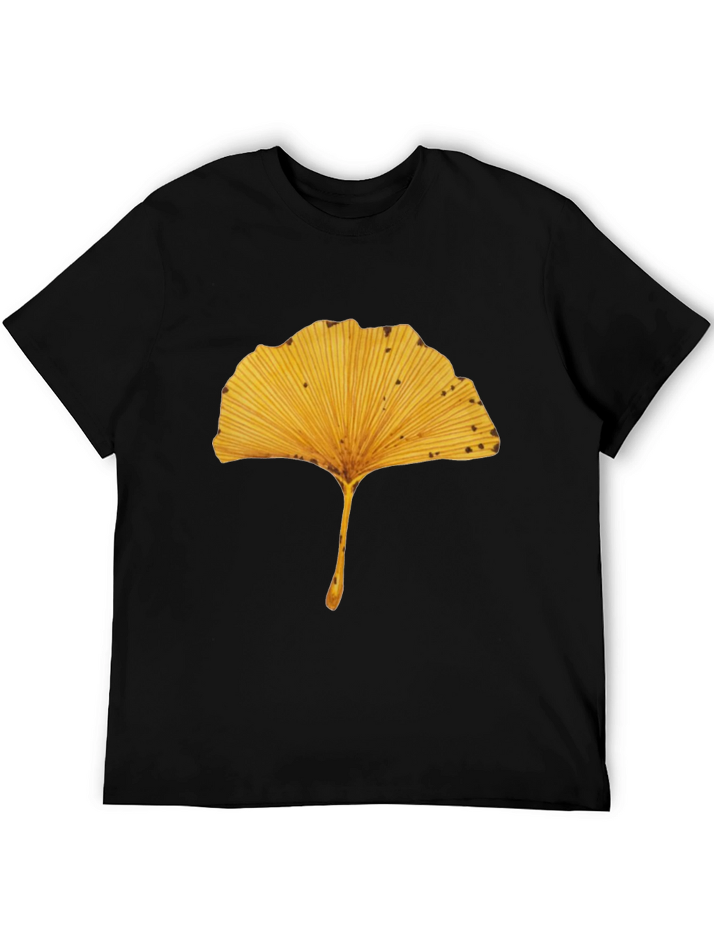 Ginkgo Leaf Black T-Shirt