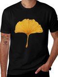 Ginkgo Leaf Black T-Shirt
