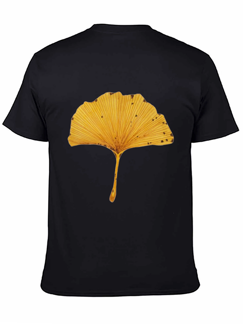 Ginkgo Leaf Black T-Shirt