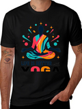 Life is Better with Yoga Mens Graphic Tee