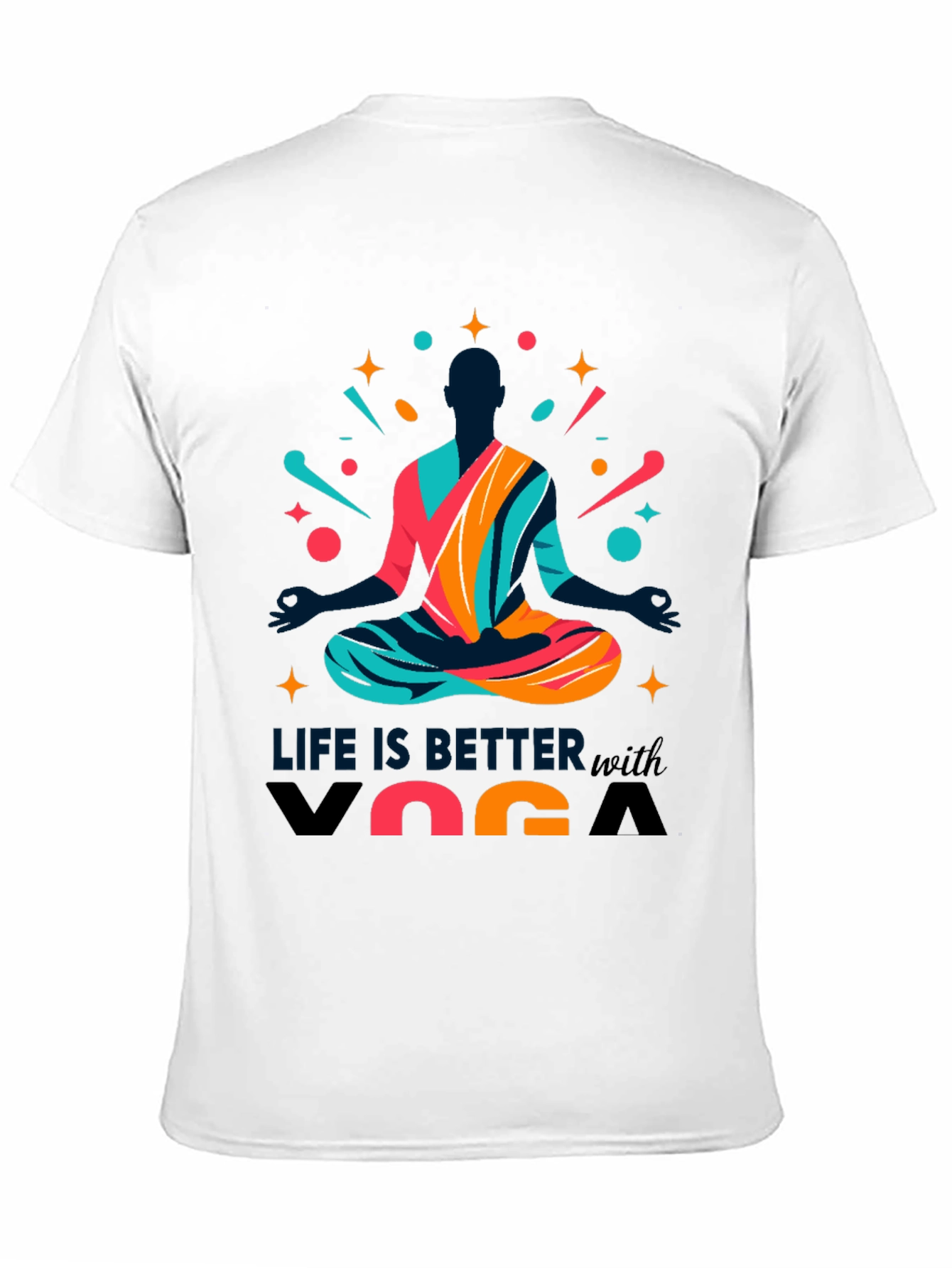 Life is Better with Yoga Mens Graphic Tee