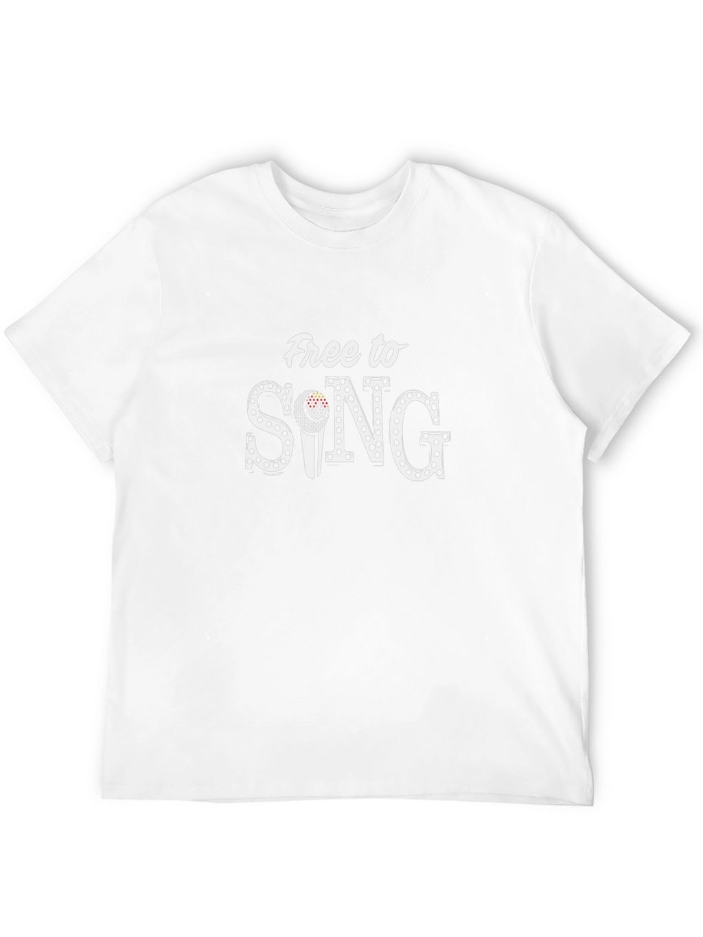 Free to Sing Graphic Black Tee