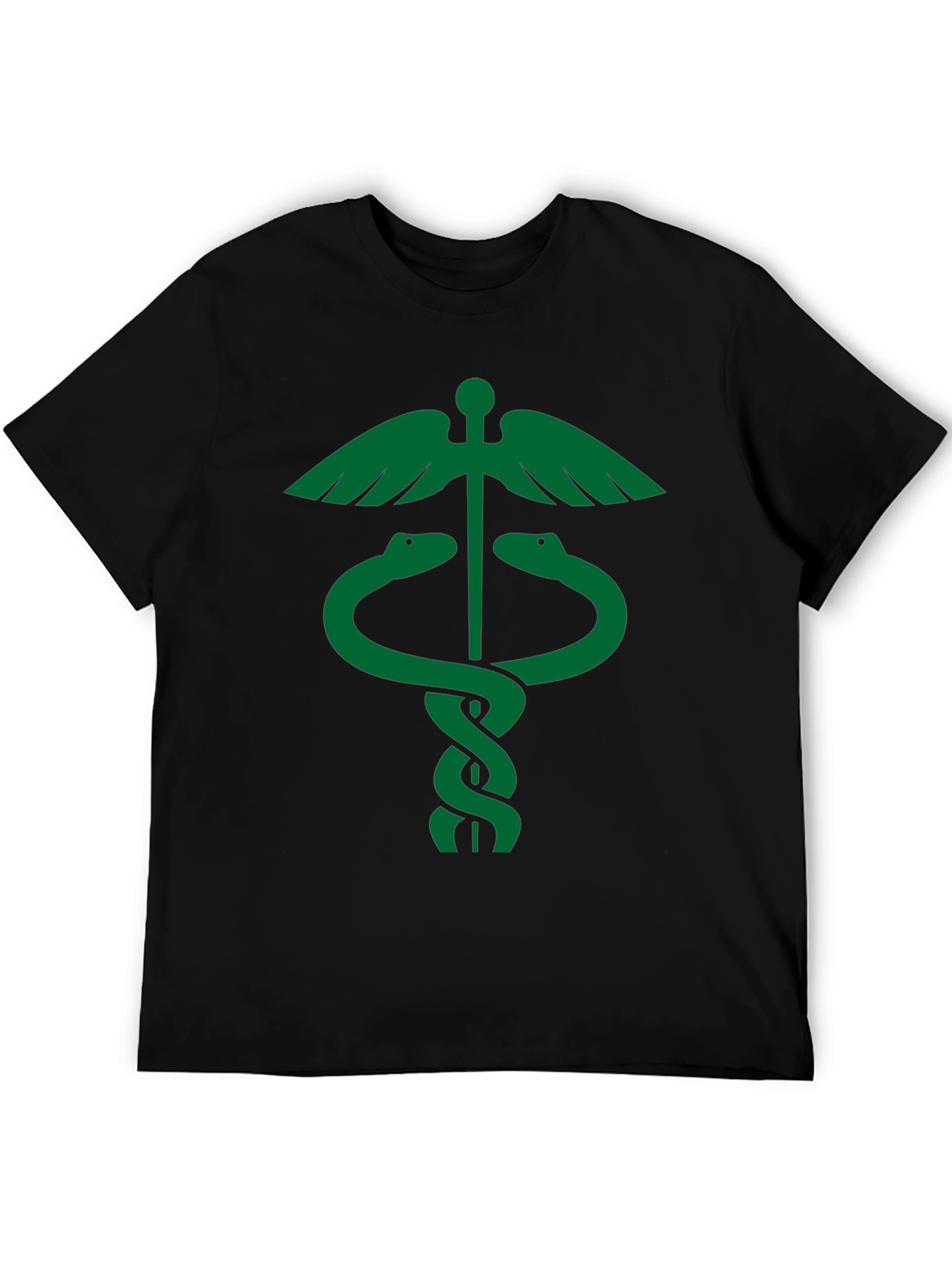 Caduceus Symbol Black T-Shirt