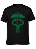 Caduceus Symbol Black T-Shirt