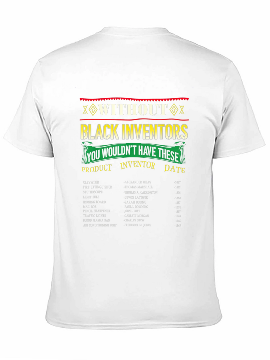 Black Inventors T-Shirt - Historical Contributions