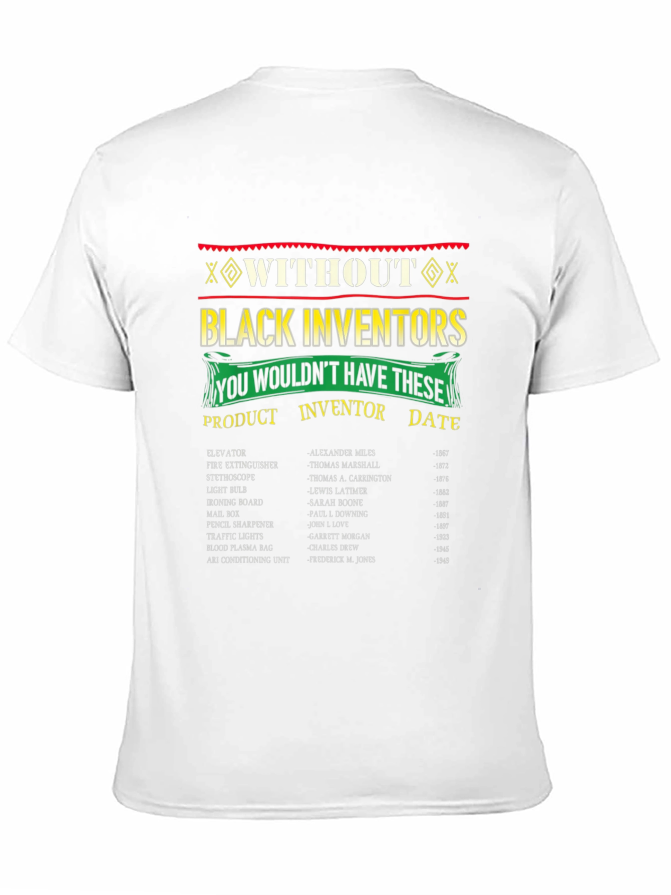 Black Inventors T-Shirt - Historical Contributions