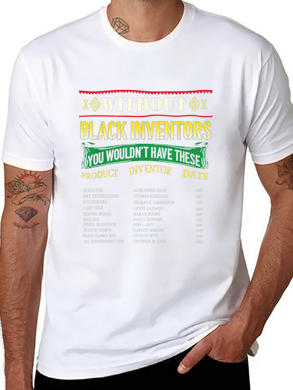 Black Inventors T-Shirt - Historical Contributions