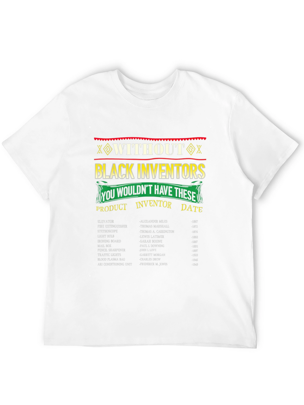 Black Inventors T-Shirt - Historical Contributions
