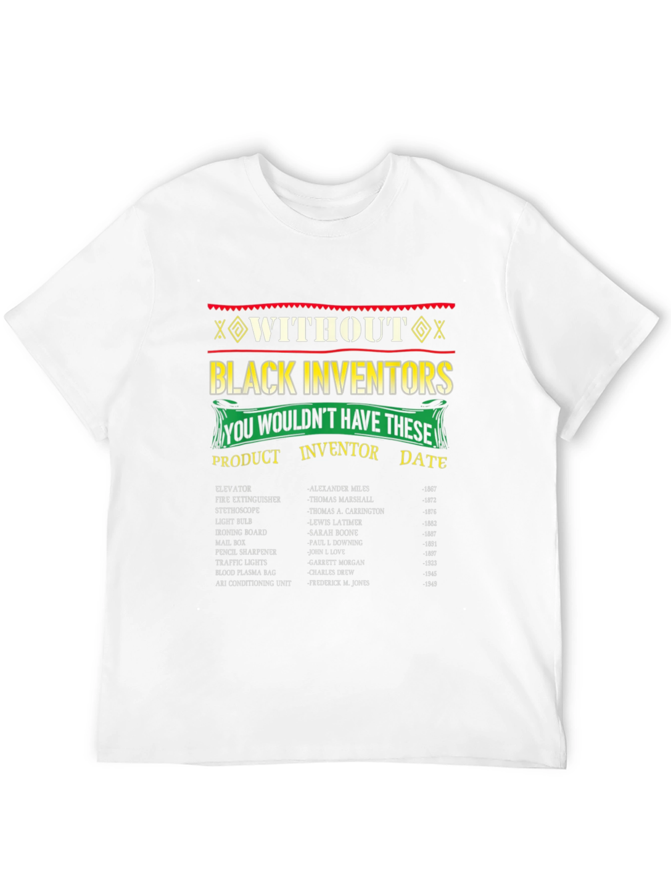 Black Inventors T-Shirt - Historical Contributions