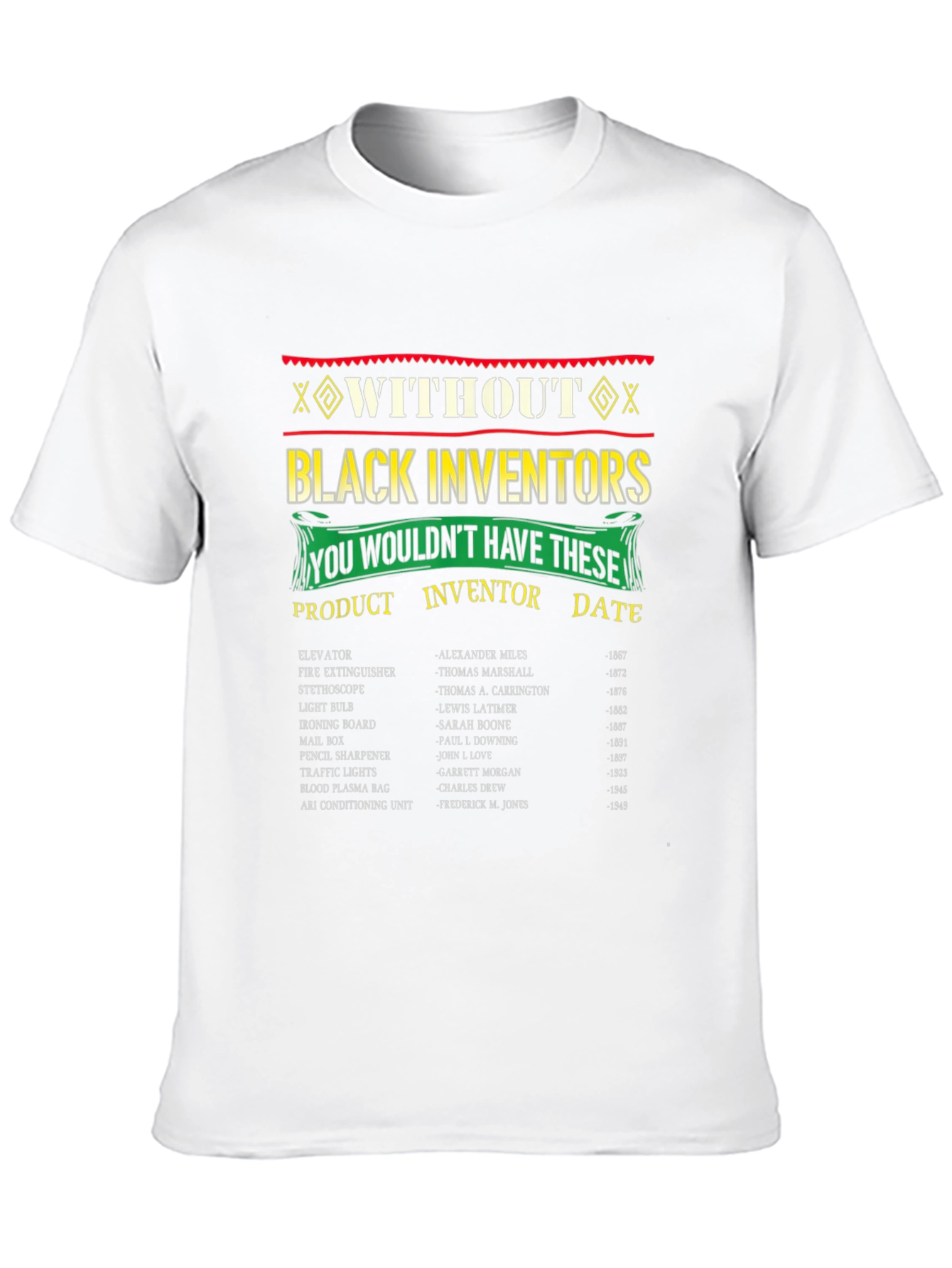 Black Inventors T-Shirt - Historical Contributions