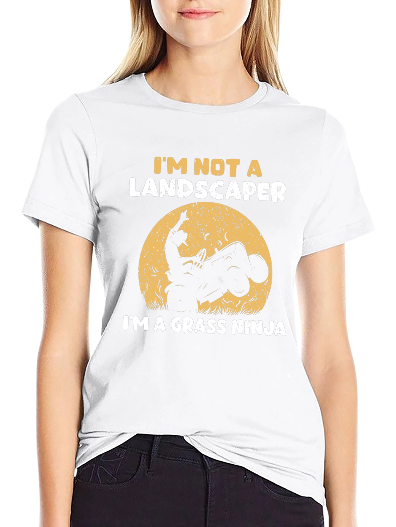 Grass Ninja T-Shirt - Funny Landscaping Tee