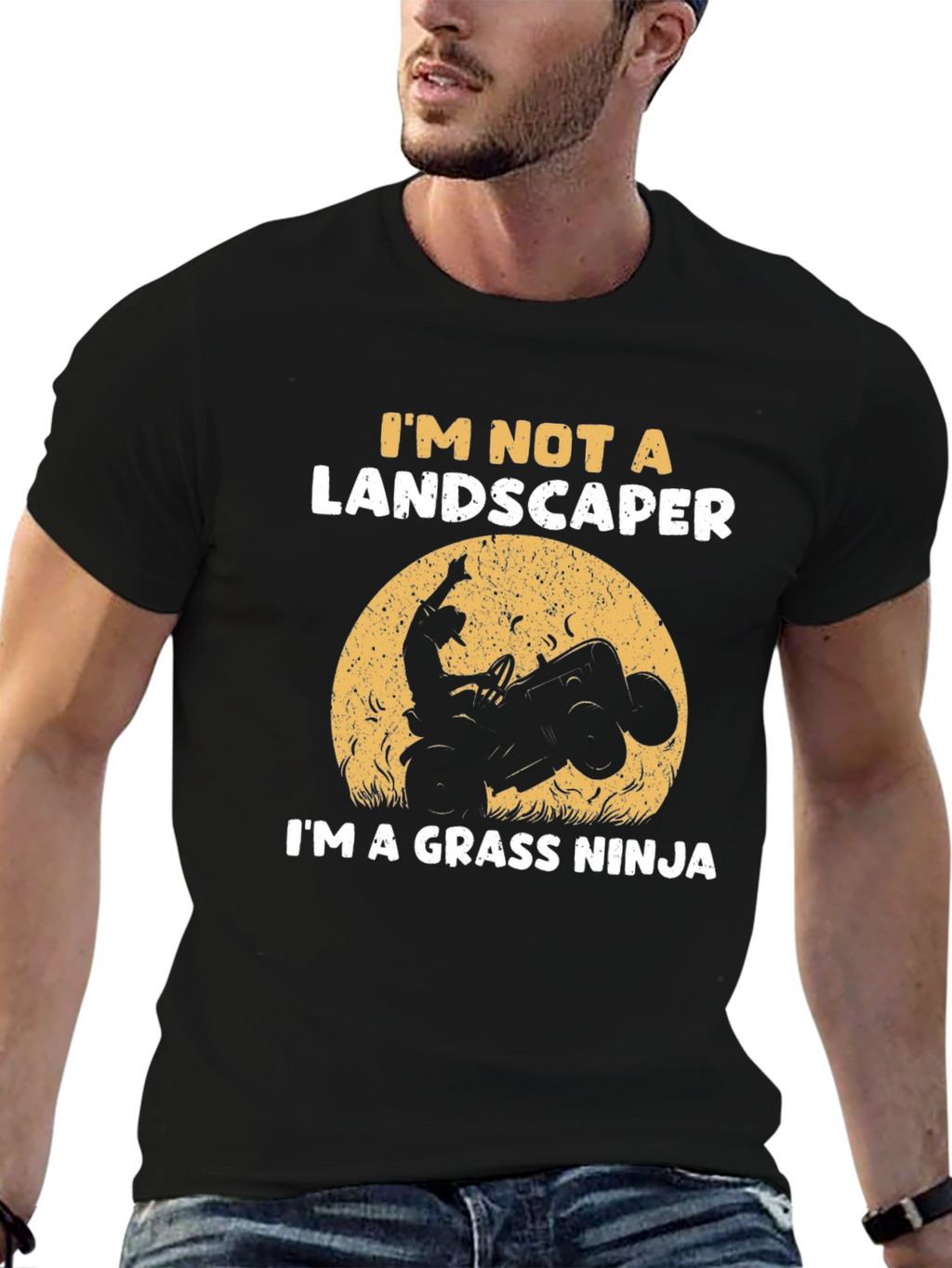 Grass Ninja T-Shirt - Funny Landscaping Tee