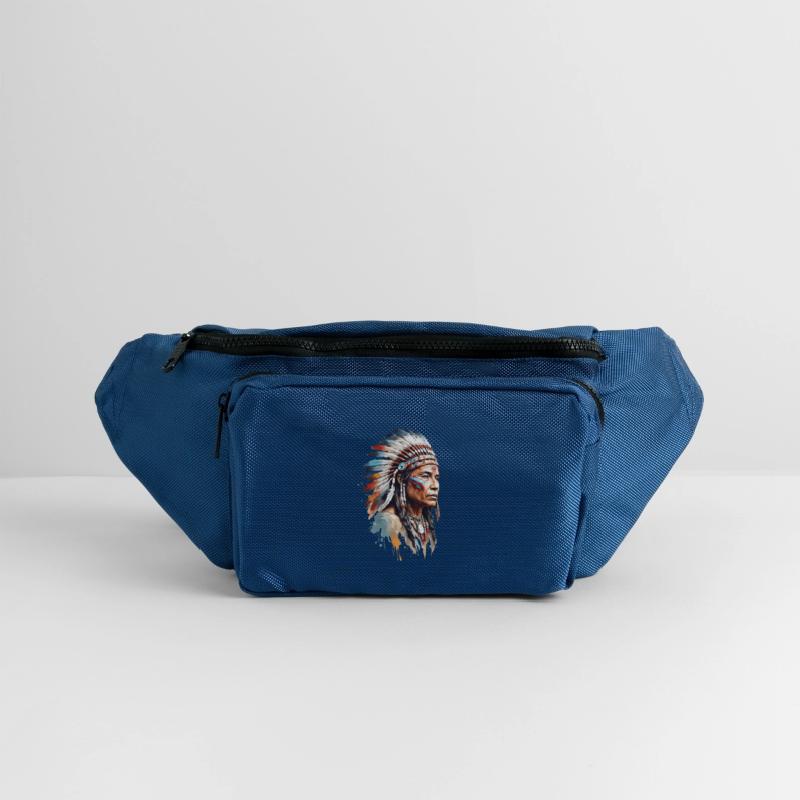 NATIVE AMERICAN INDIAN WITH FEATHERS HEADDRESS