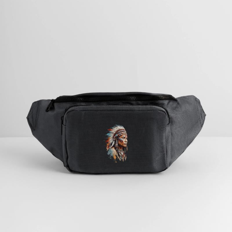 NATIVE AMERICAN INDIAN WITH FEATHERS HEADDRESS