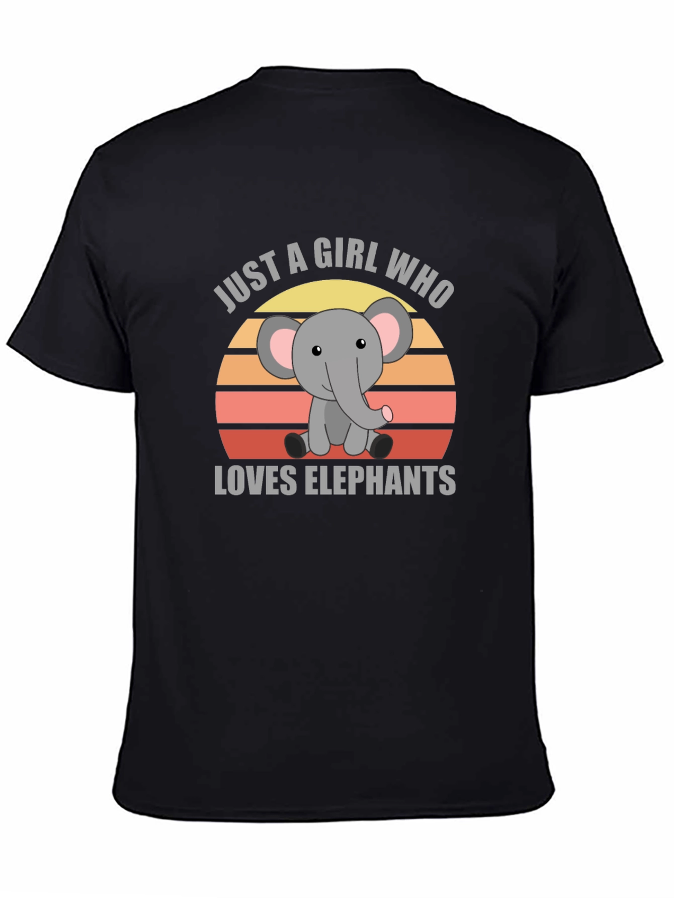 Elephant Lover Graphic Tee - Just a Girl Who Loves Elephants!