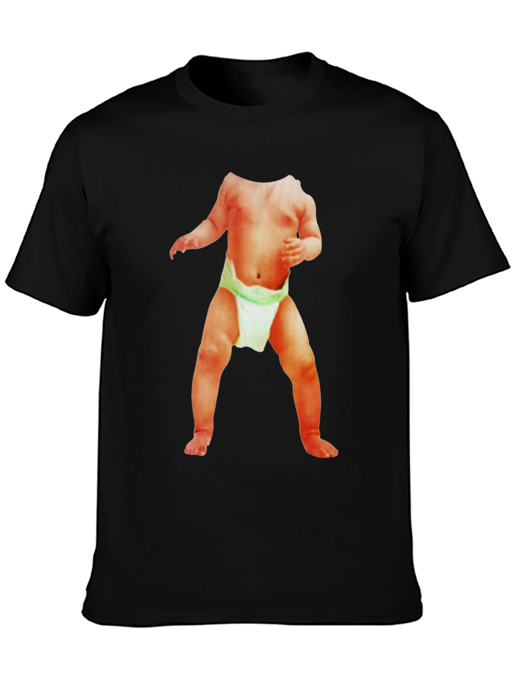 Funny Baby Body T-Shirt - Black