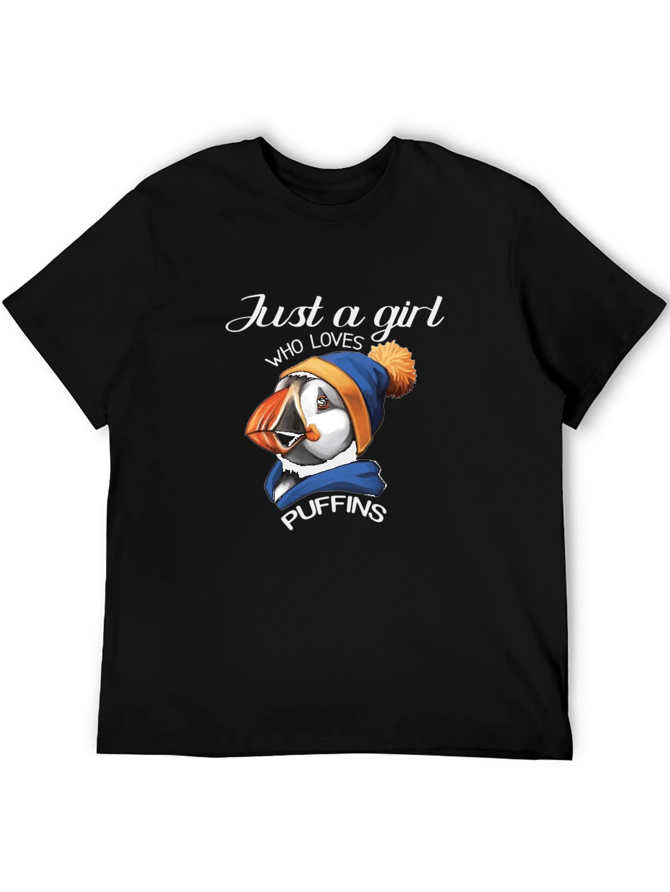 Puffin Lover T-Shirt - Just a Girl Who Loves Puffins