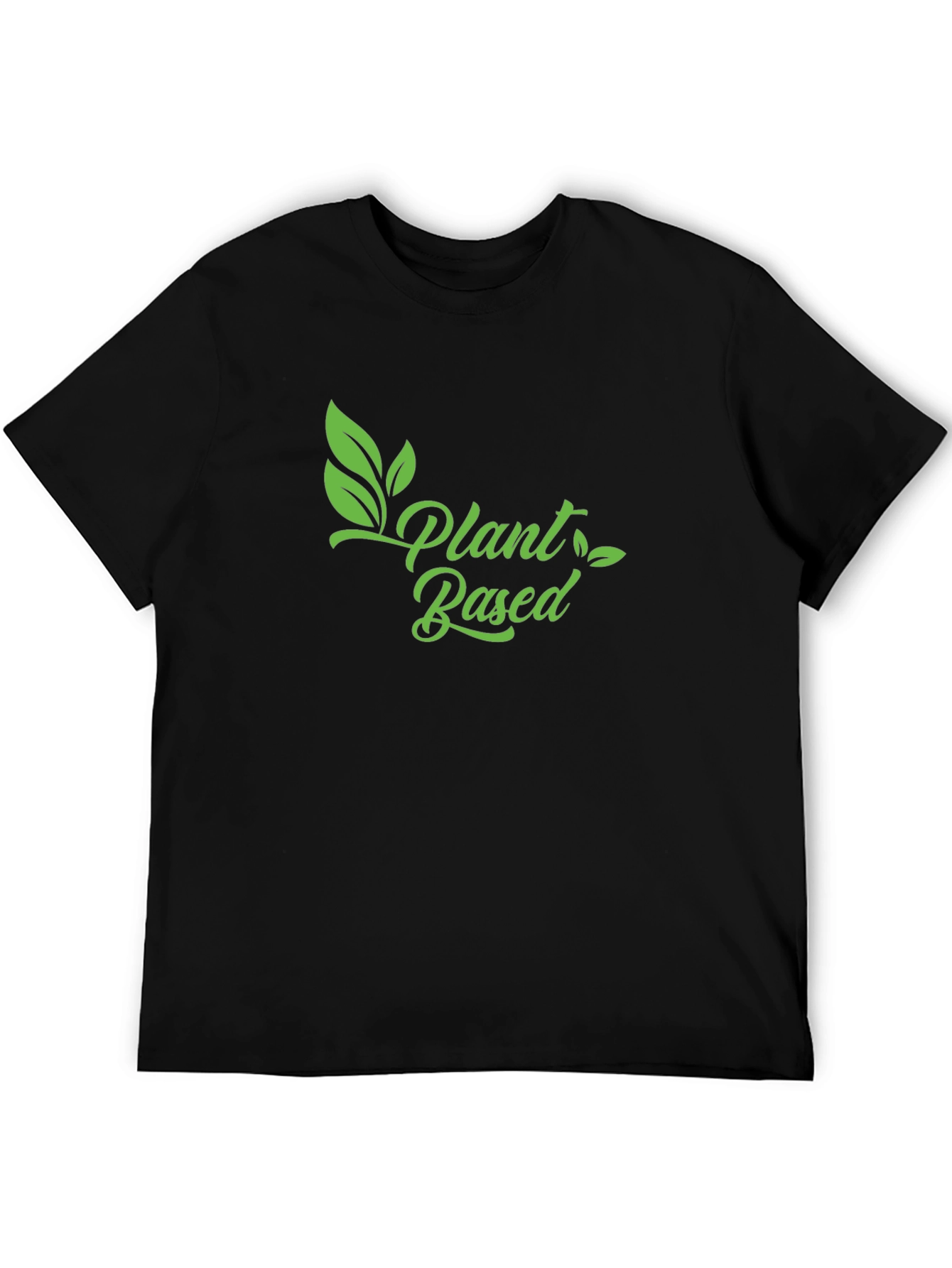 Plant Based Vegan T-Shirt - Green Print