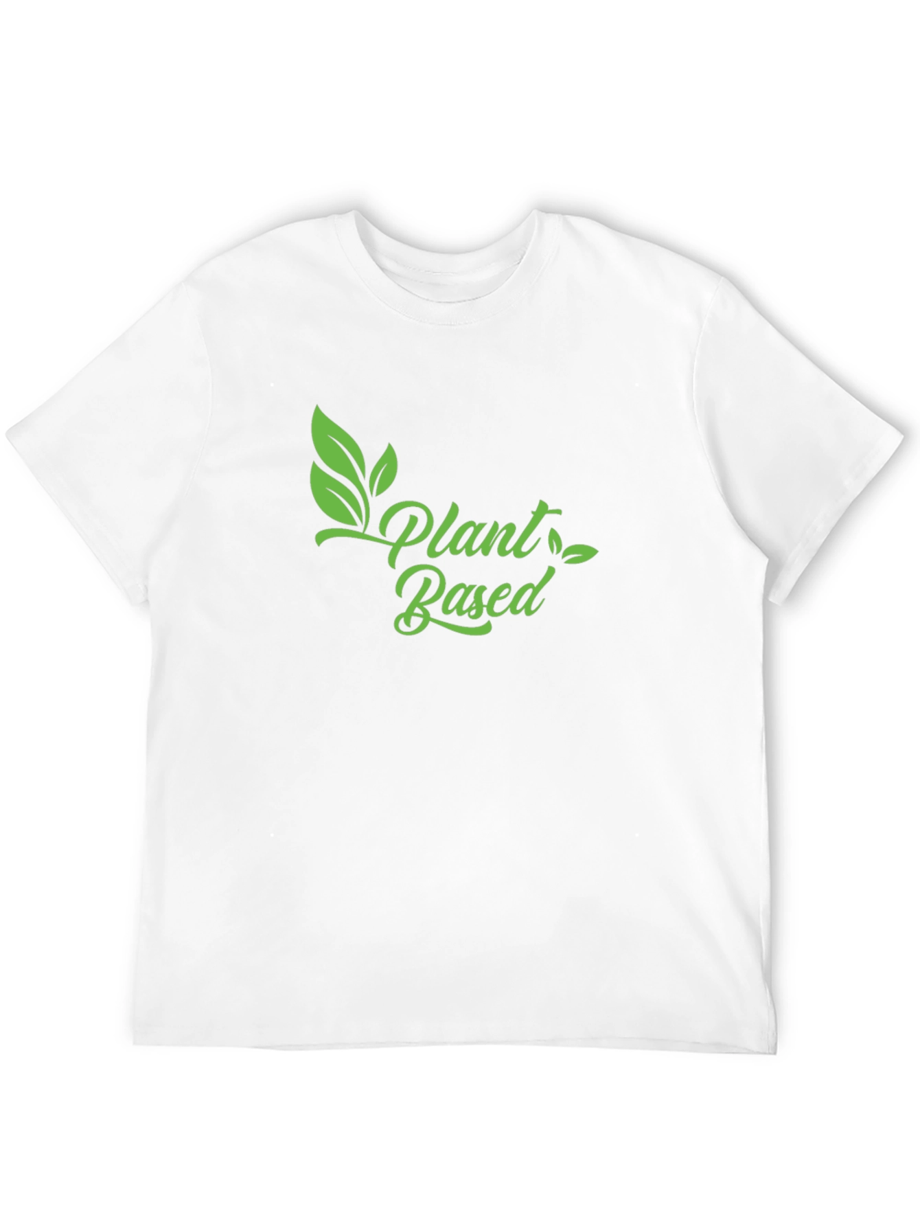 Plant Based Vegan T-Shirt - Green Print