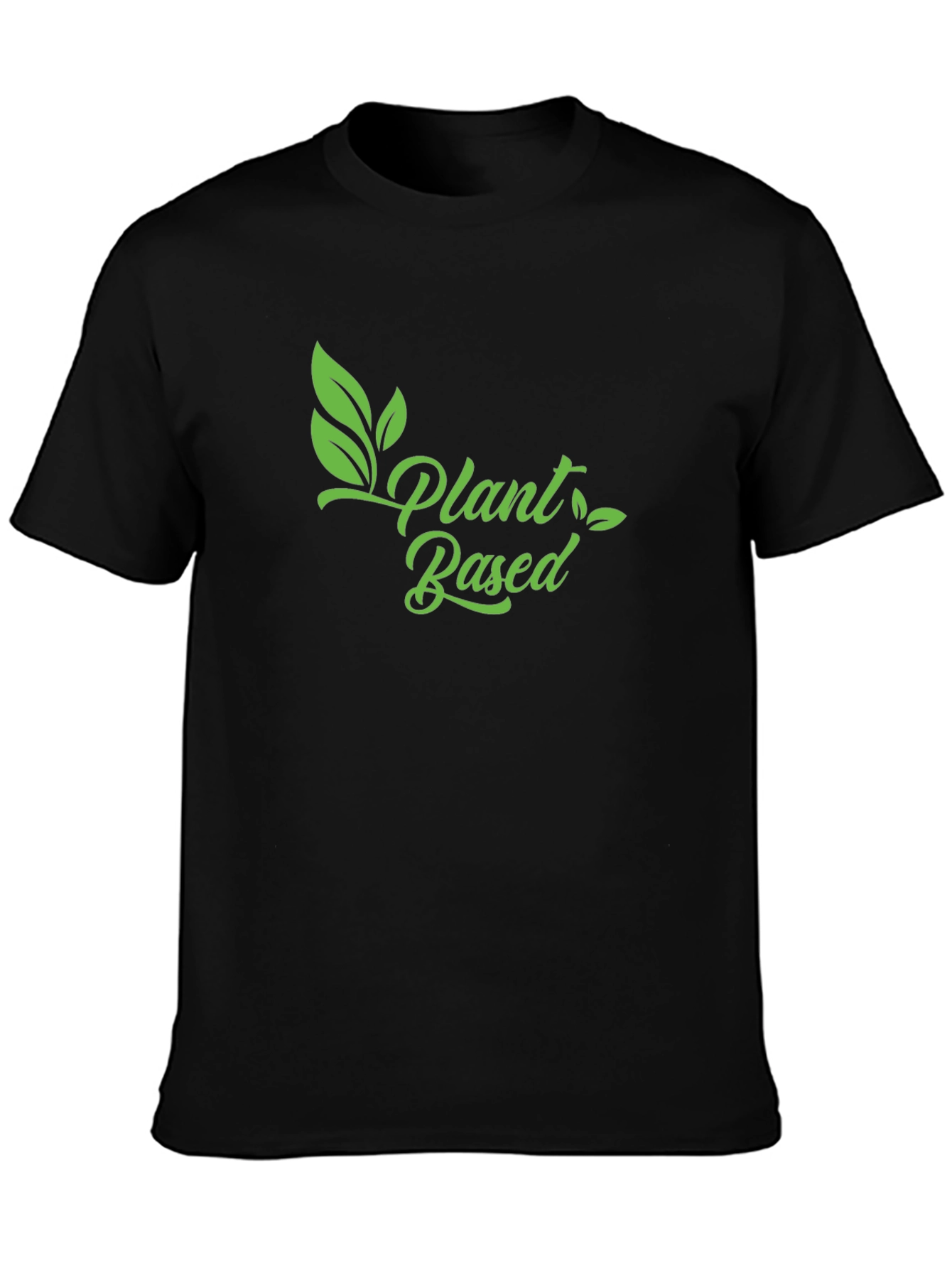 Plant Based Vegan T-Shirt - Green Print