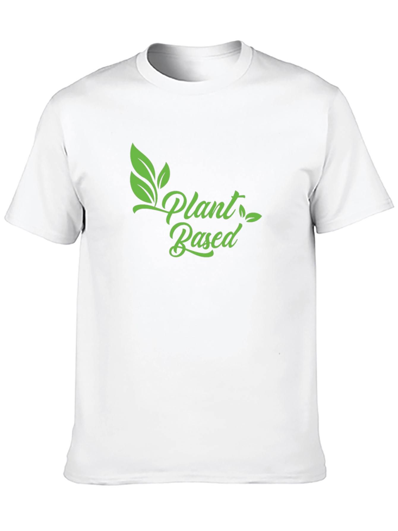 Plant Based Vegan T-Shirt - Green Print