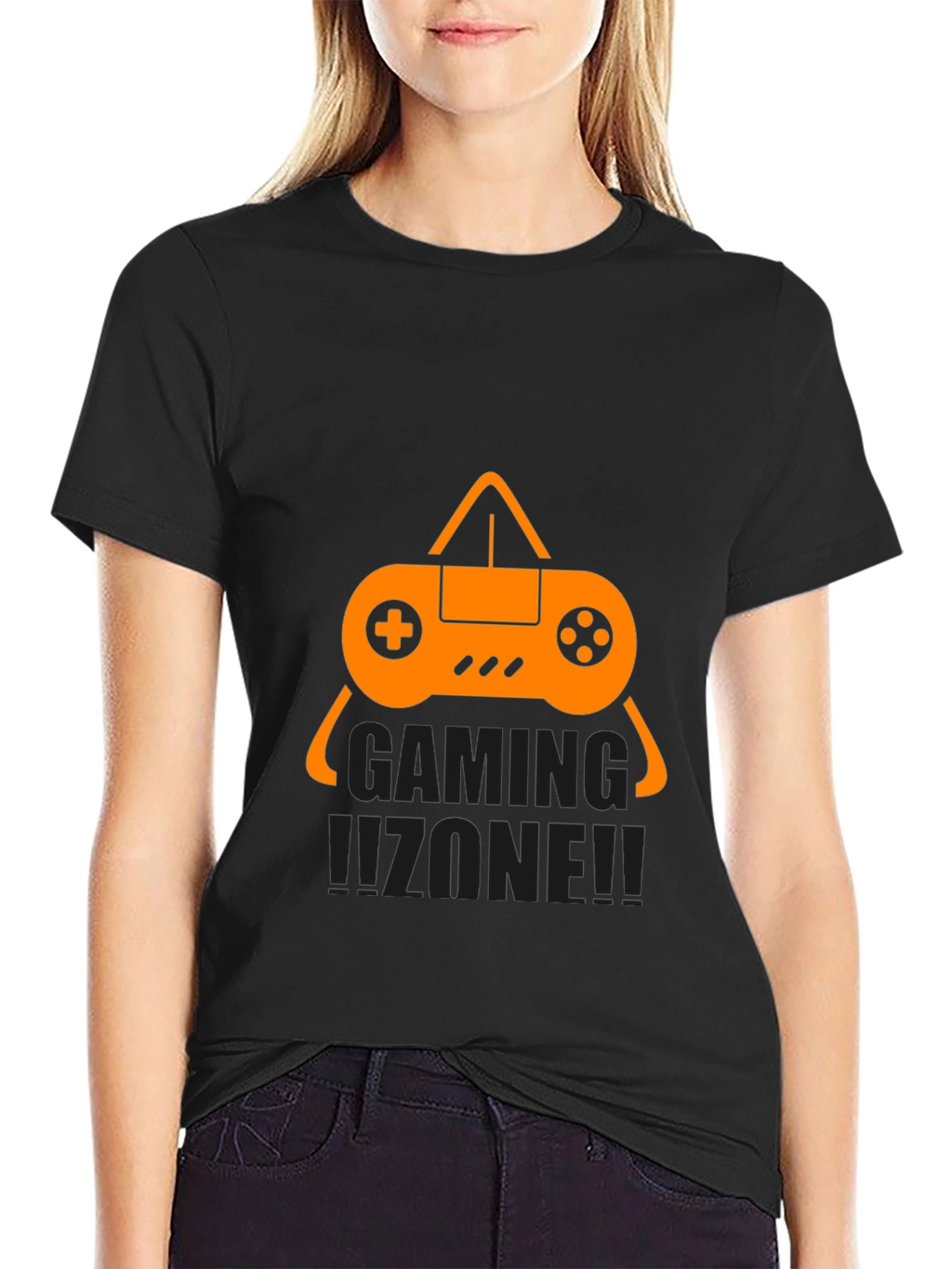 Gaming Zone Black T-Shirt - Gamer Style!