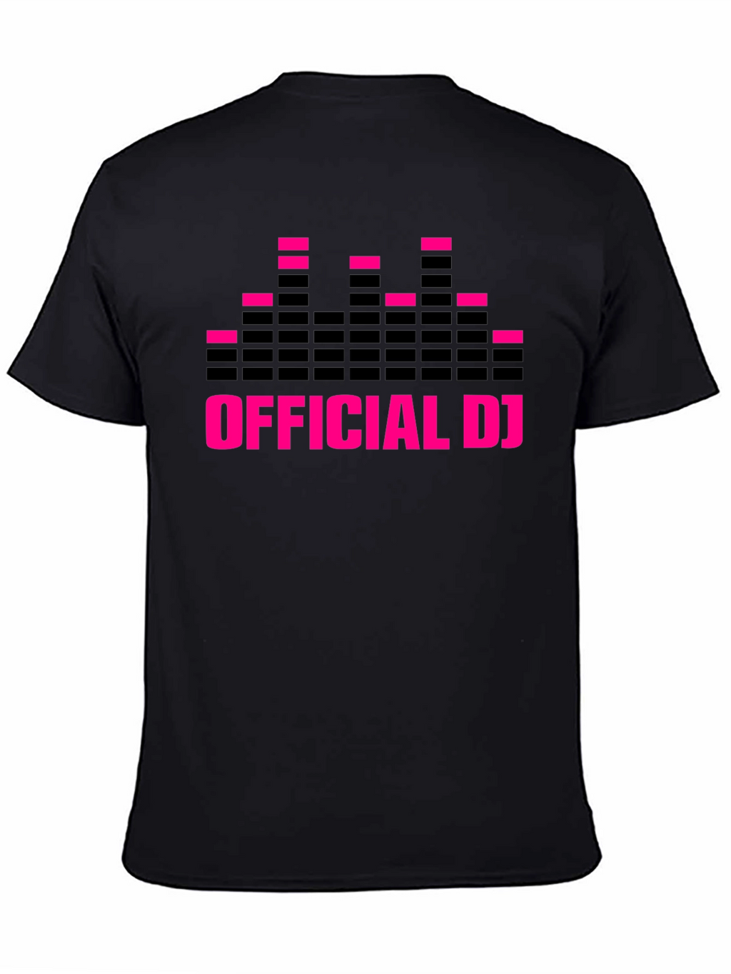Official DJ Graphic Print Black T-Shirt