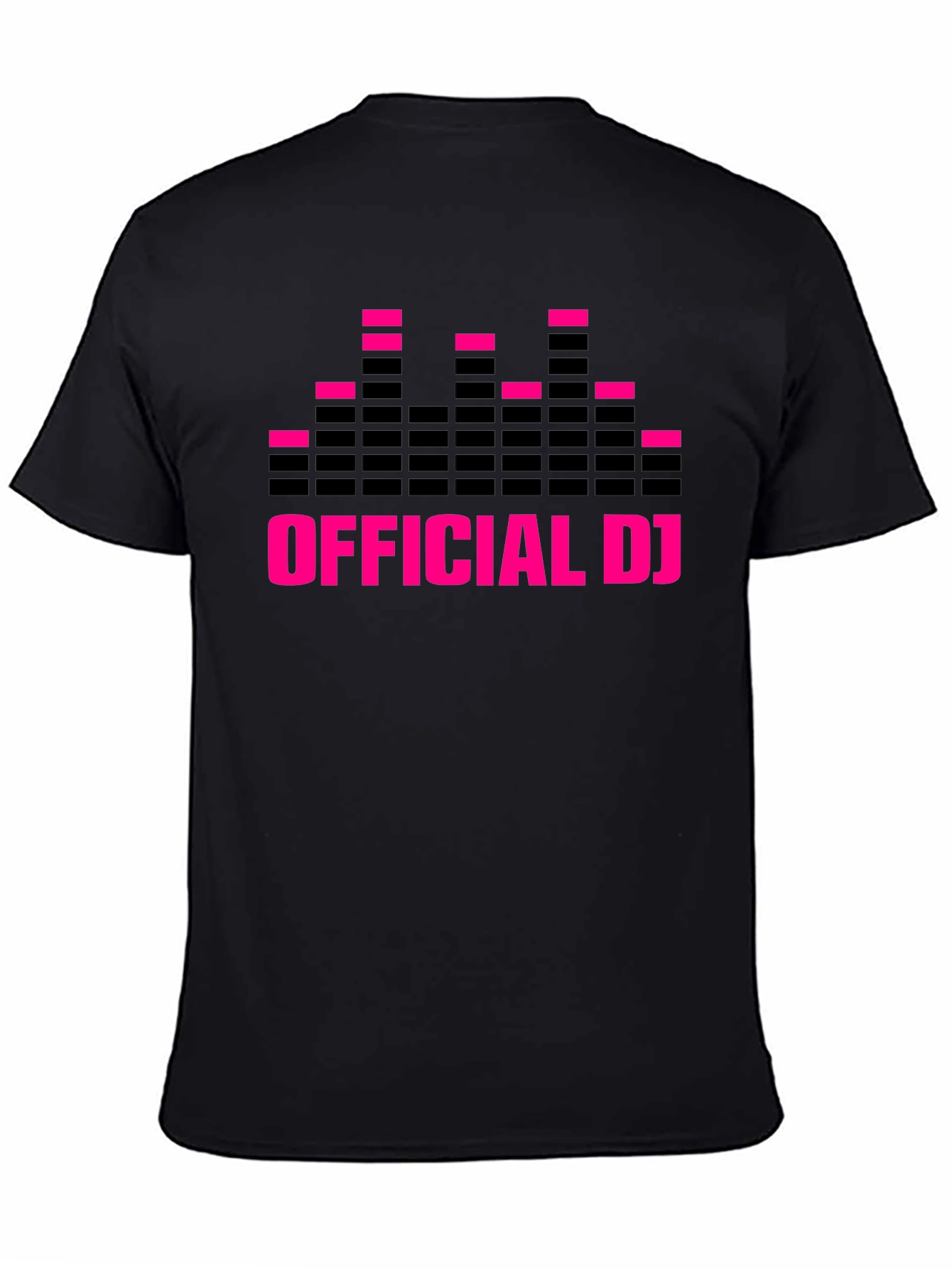 Official DJ Graphic Print Black T-Shirt