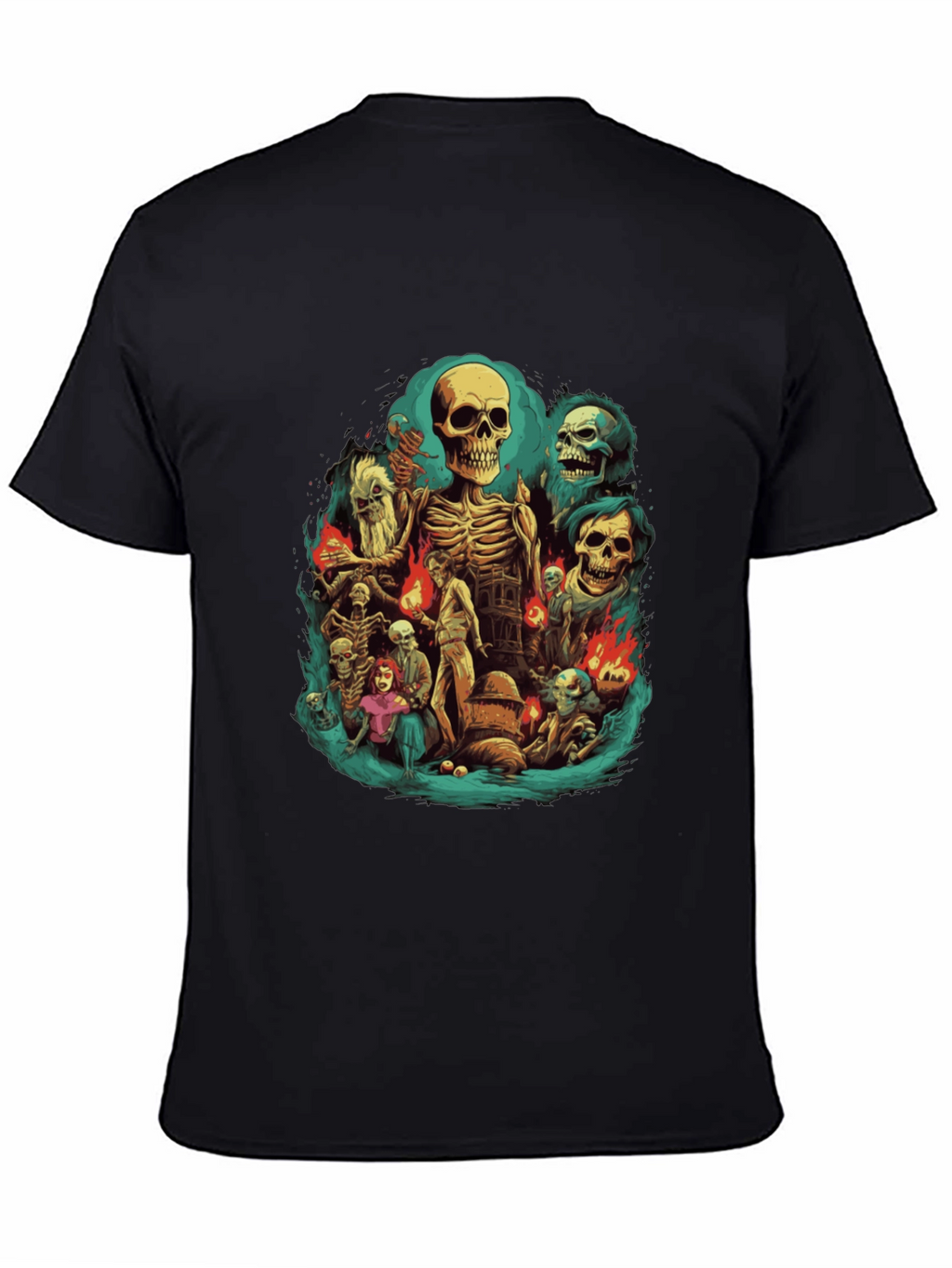 Skeleton Crew Graphic Tee - Dark Humor T-Shirt