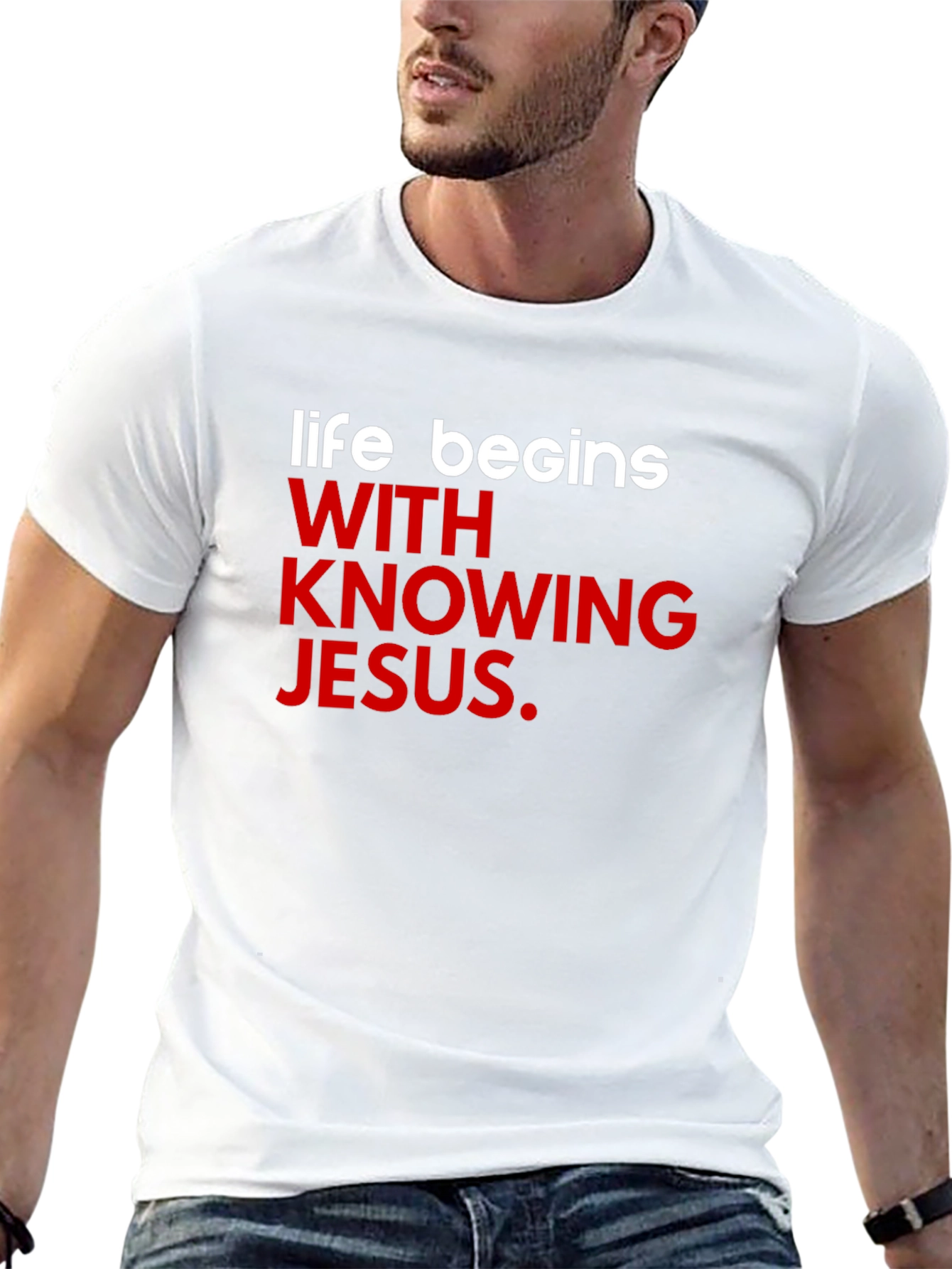 Life Begins With Knowing Jesus T-Shirt