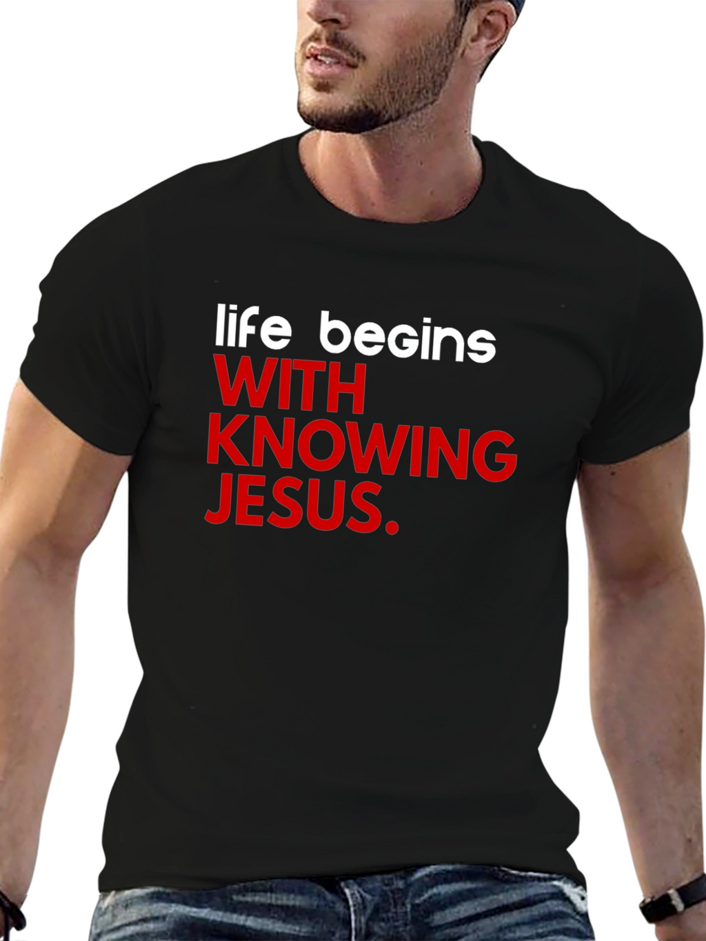 Life Begins With Knowing Jesus T-Shirt