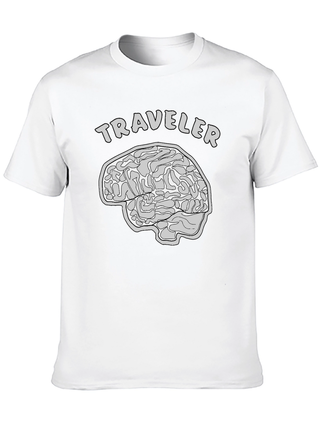 Traveler Brain Graphic T-Shirt