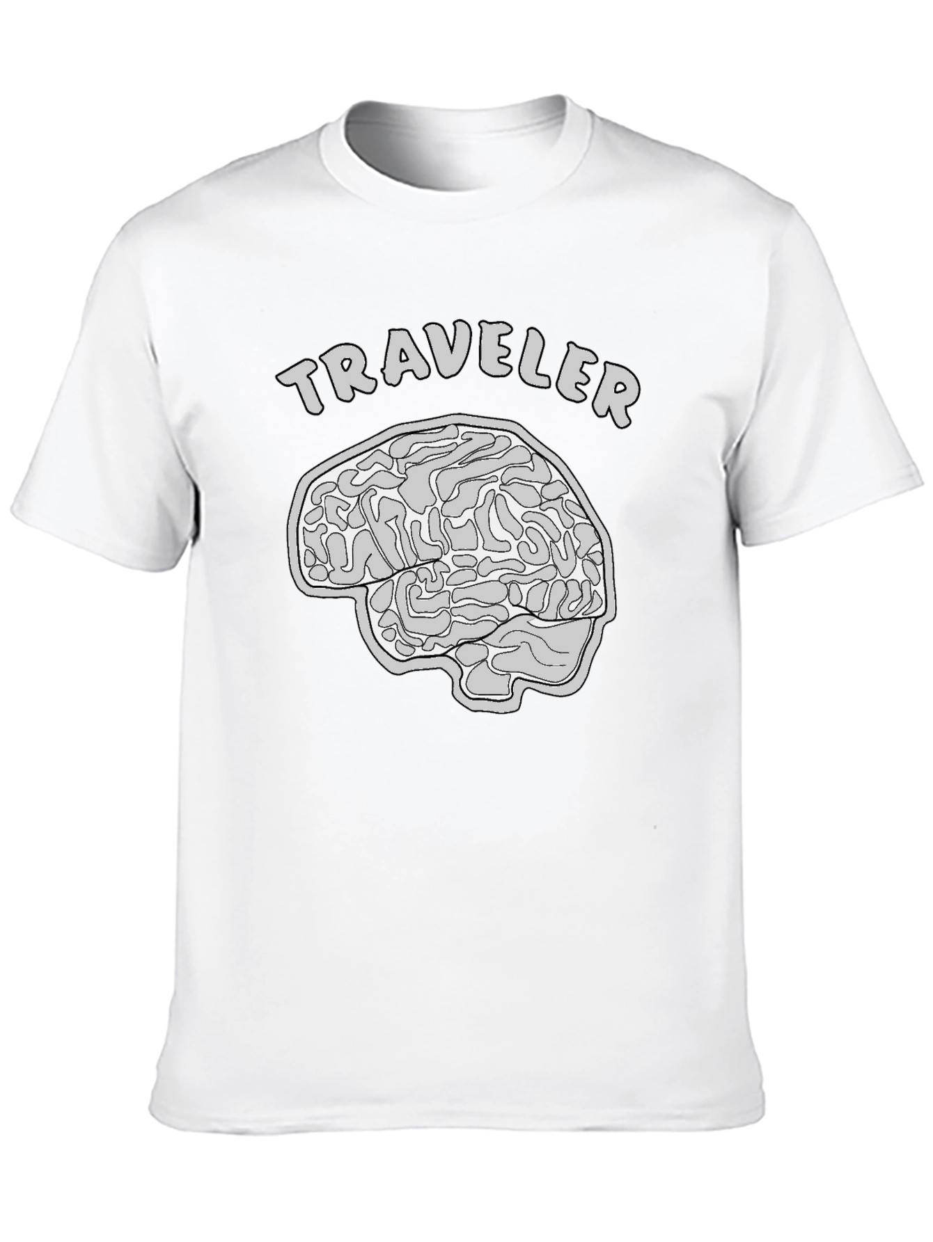 Traveler Brain Graphic T-Shirt