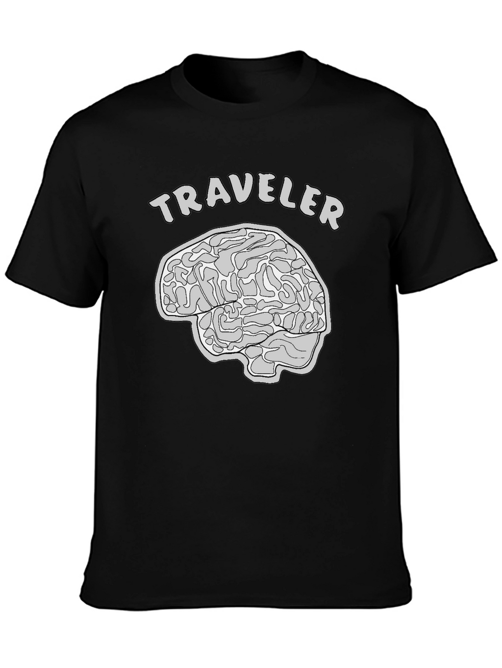 Traveler Brain Graphic T-Shirt