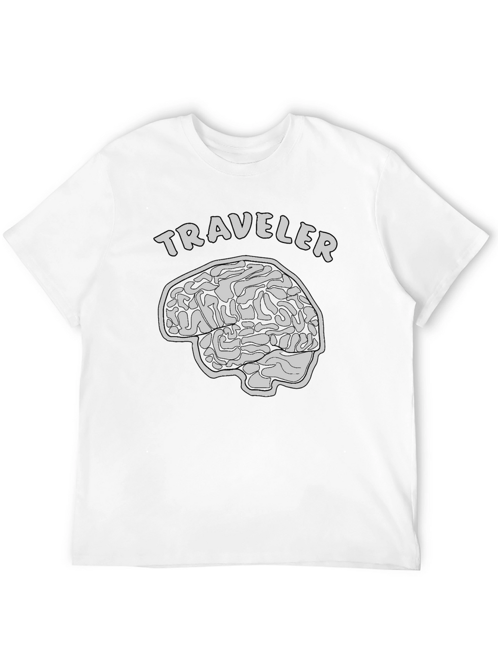 Traveler Brain Graphic T-Shirt